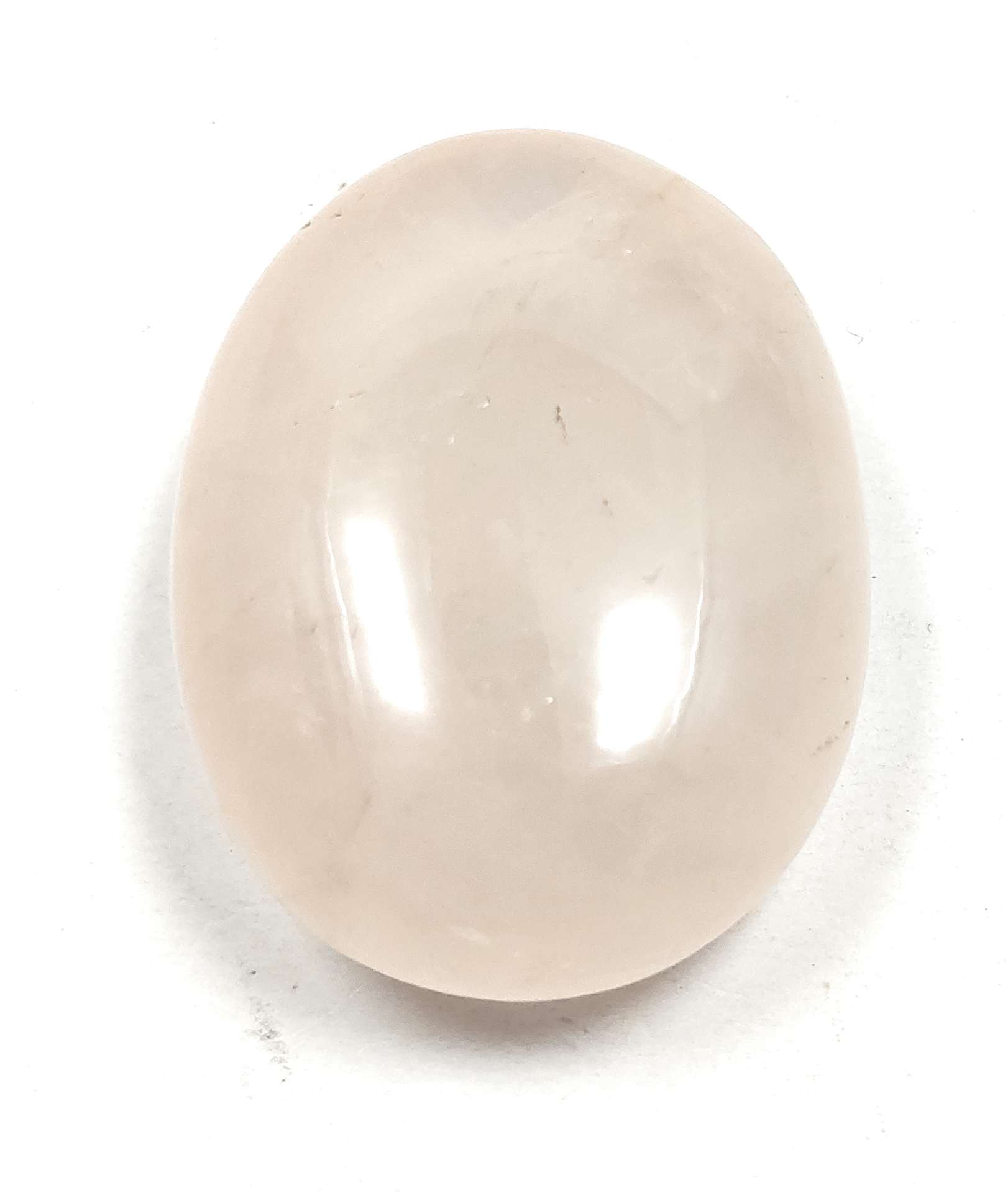 Rose Quartz Palm Stone For Healing And Meditation (Polished) Brand : Rocksmins
