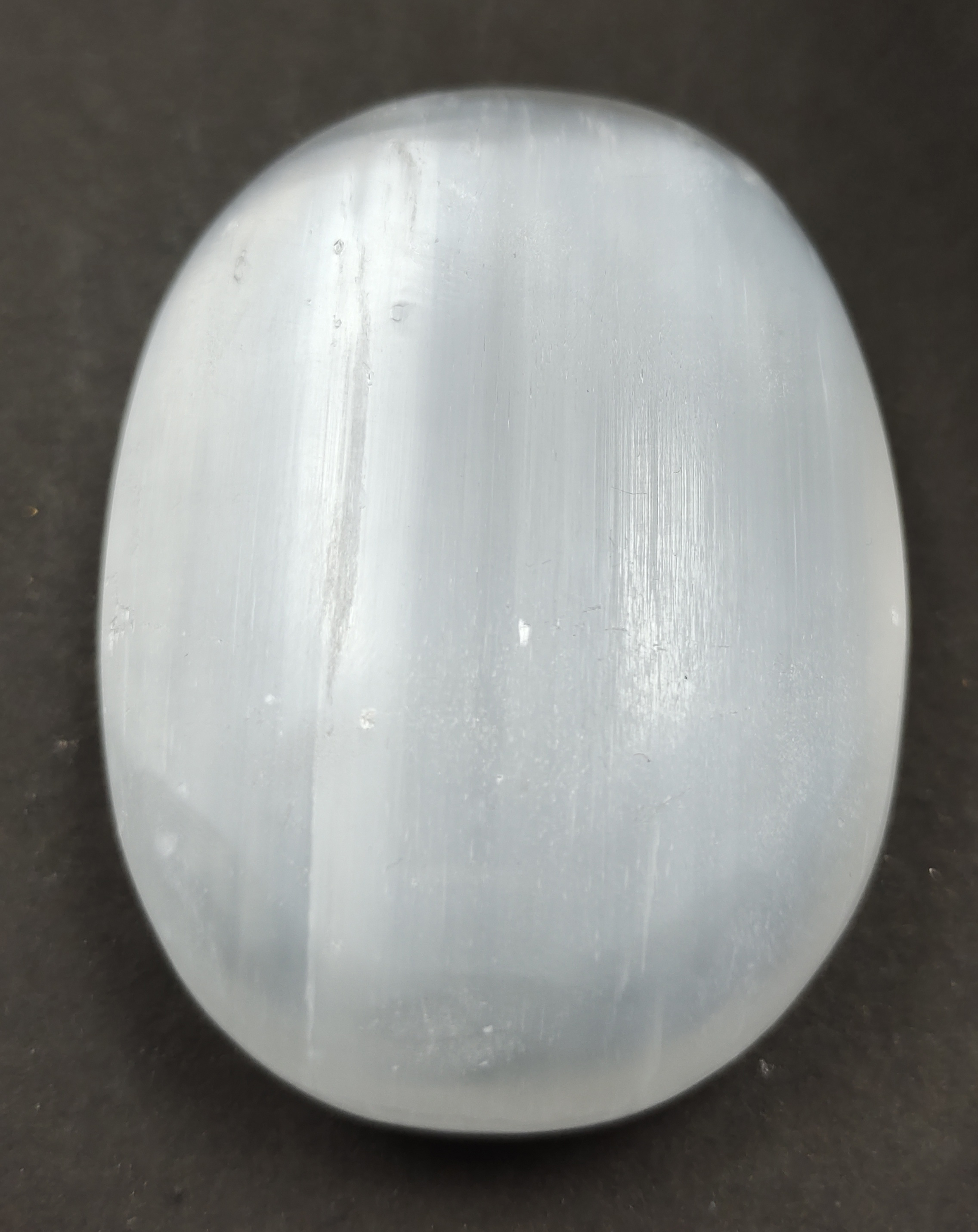 Selenite Palm Stone For Healing And Meditation (Polished) Brand : Rocksmins