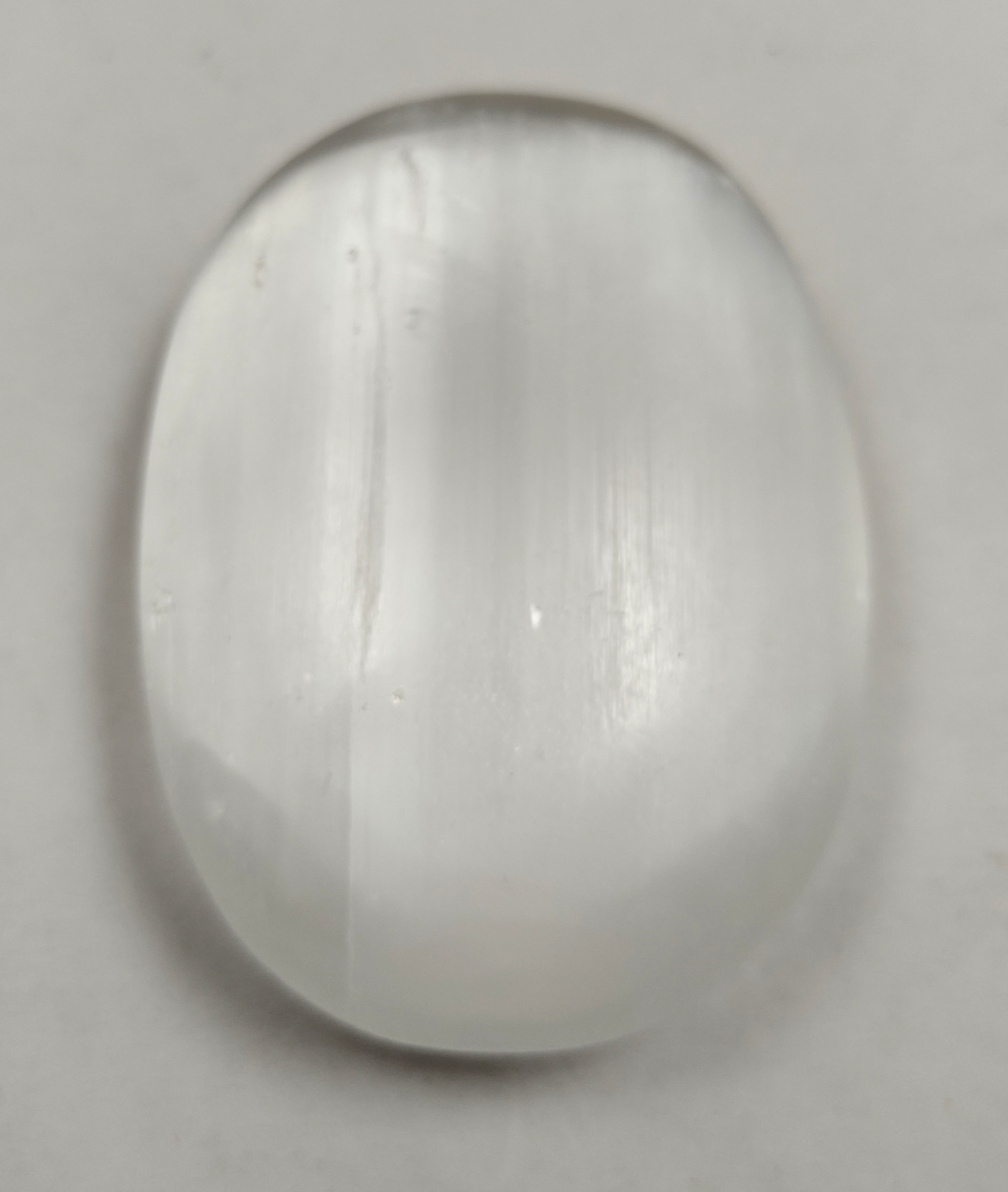Selenite Palm Stone For Healing And Meditation (Polished) Brand : Rocksmins