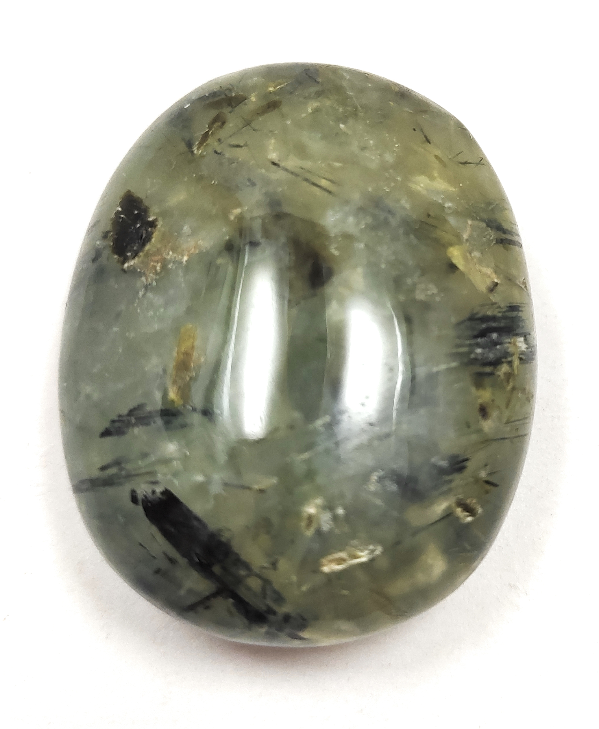 Prehnite Palm Stone For Healing And Meditation (Polished) Brand : Rocksmins