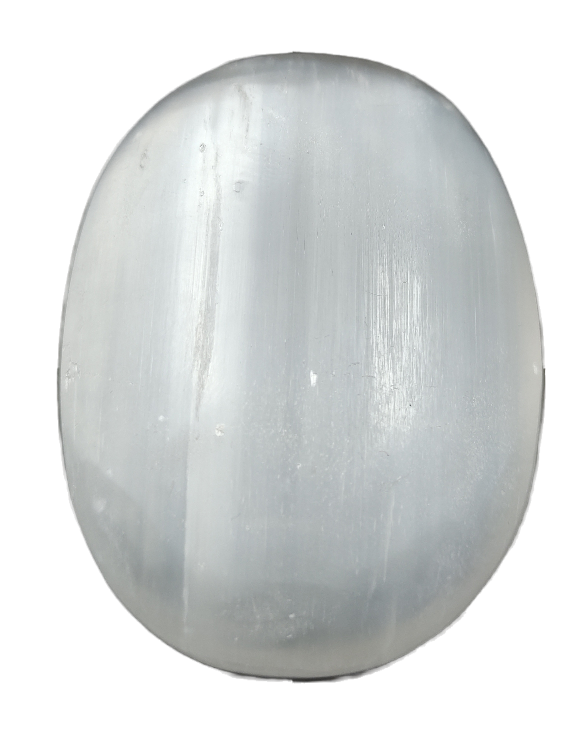 Selenite Palm Stone For Healing And Meditation (Polished) Brand : Rocksmins