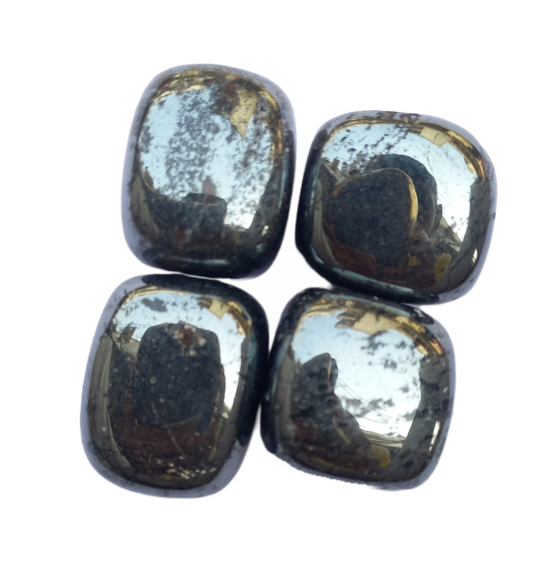Hematite Palm Stone For Healing And Meditation (Polished) Brand : Rocksmins 
