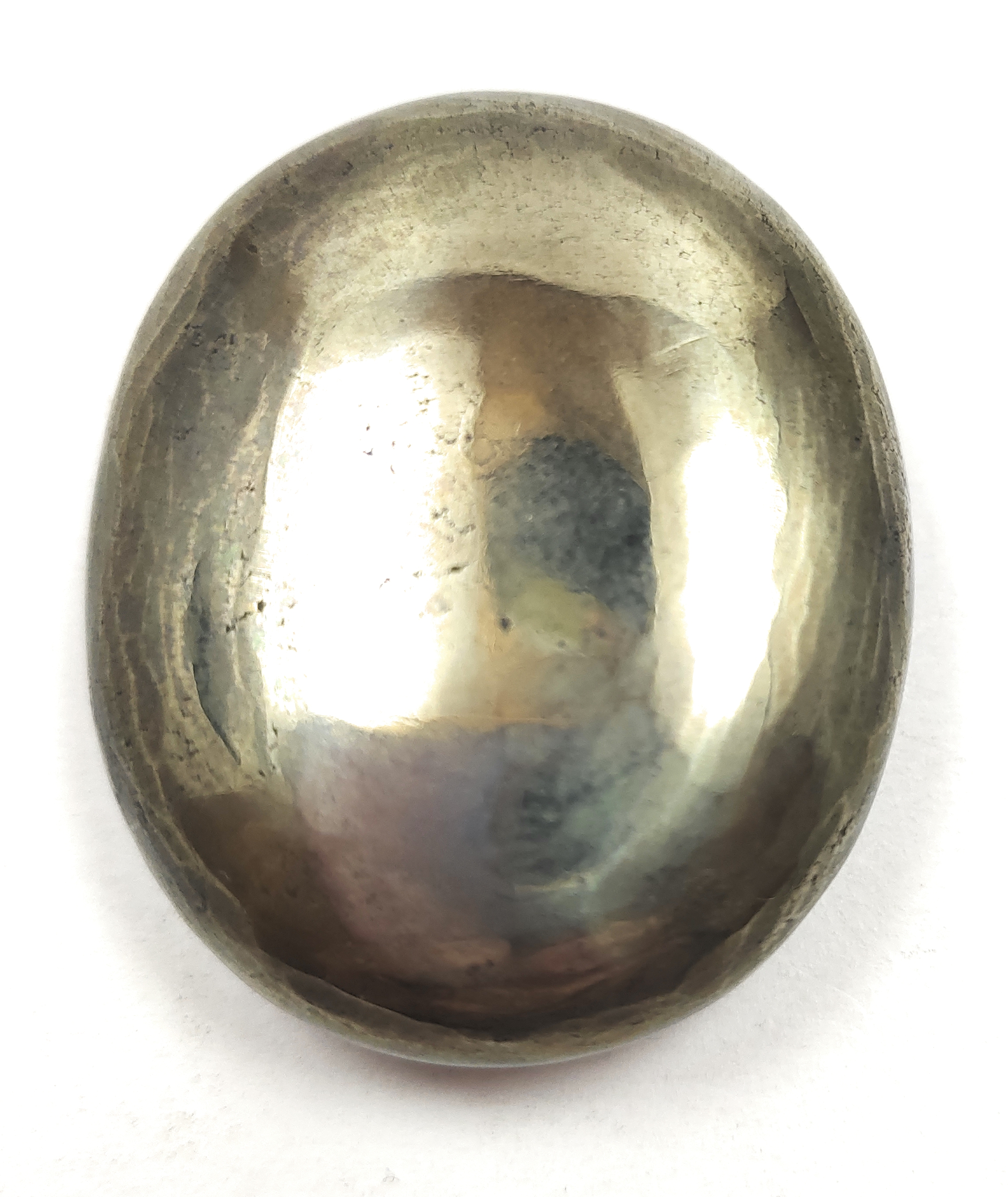Pyrite Palm Stone For Healing And Meditation (Polished) Brand : Rocksmins