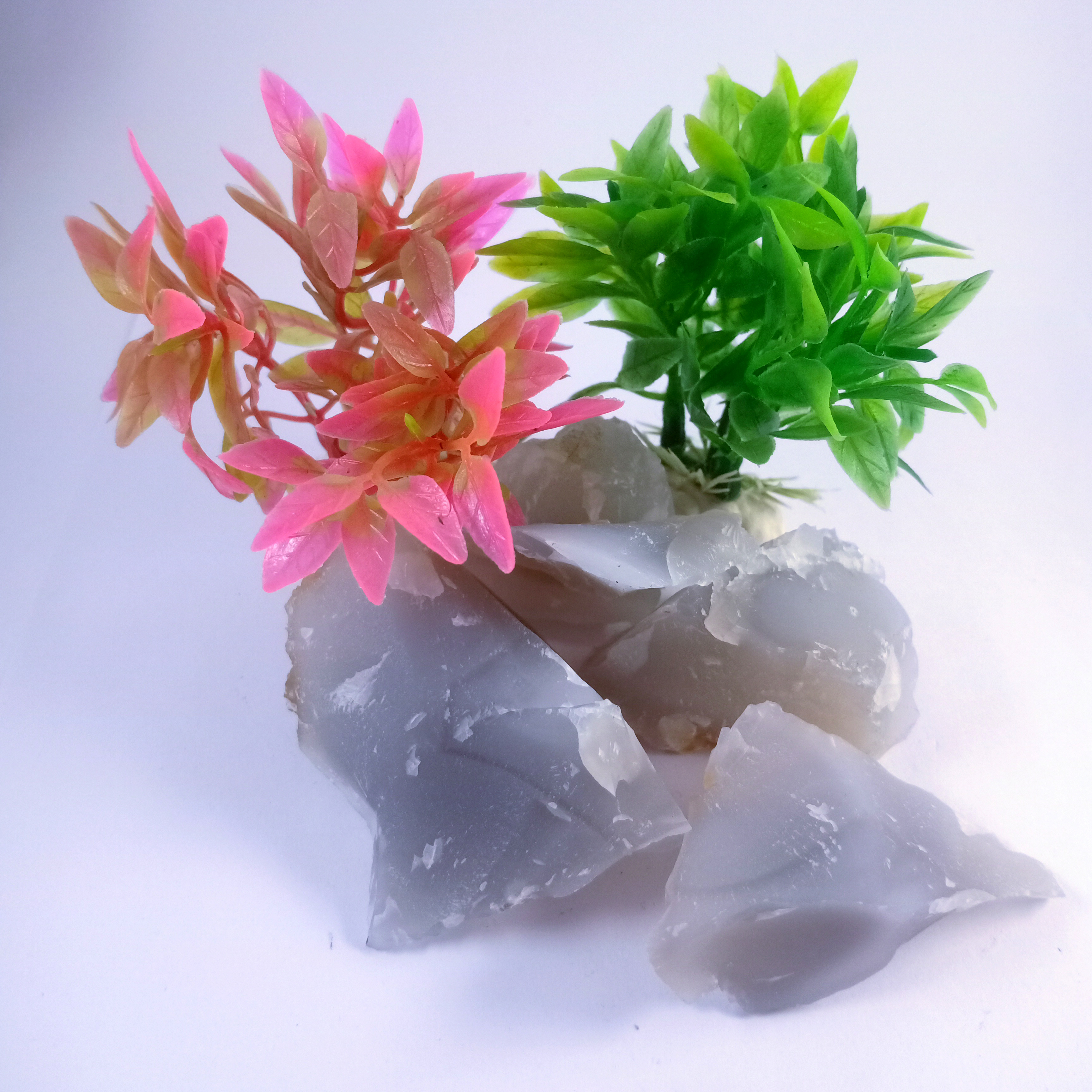 Chalcedony  Natural Rough Stone 100gm+ For Reiki, Healing Aura Cleaning, Tumbling, Vastu, Meditation, Gardening, Decoration & Remove Negative Energy (Raw)   Brand : Rocksmins