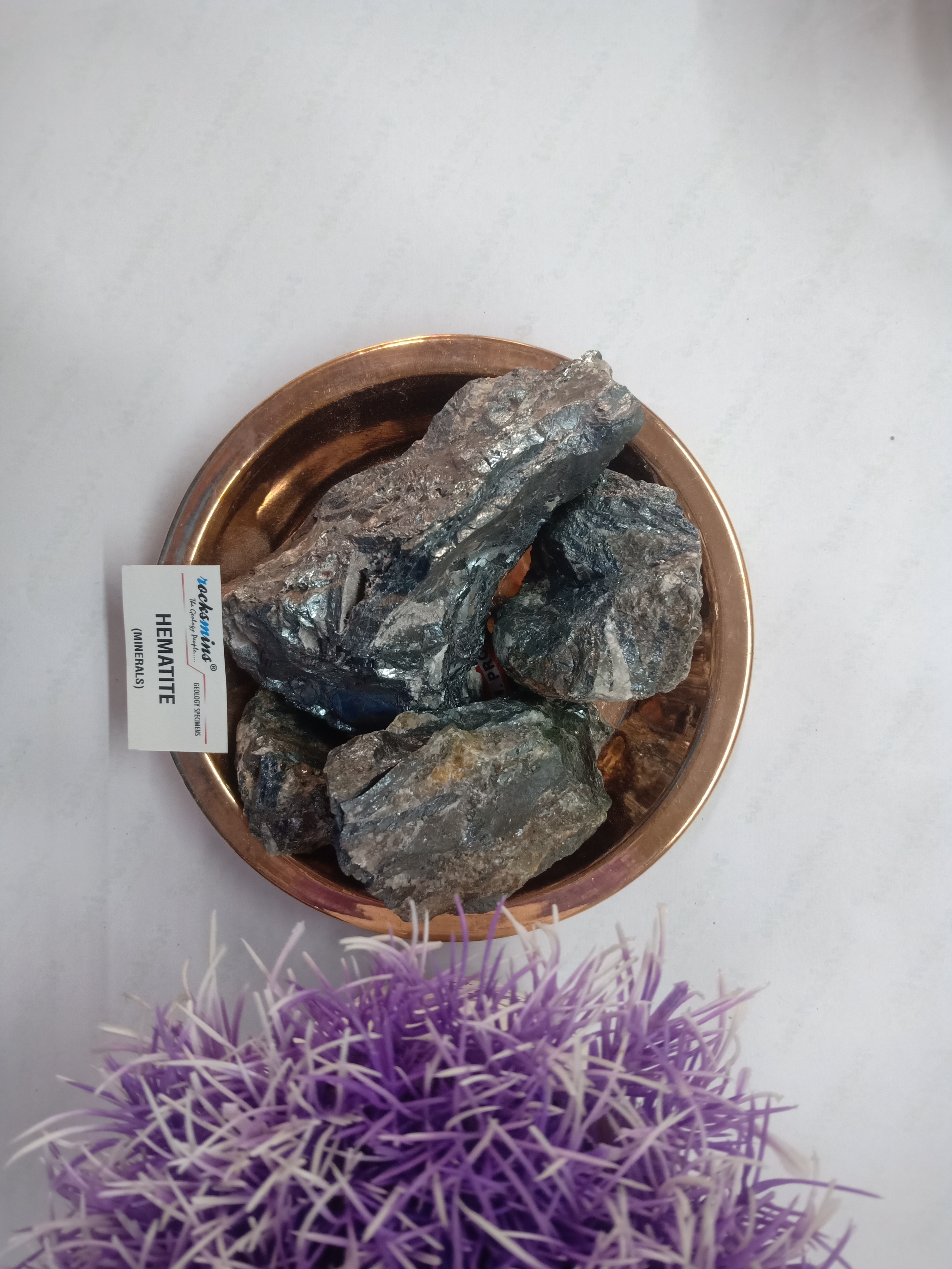 Hematite Natural Rough Stone 100gm+ For Reiki, Healing Aura Cleaning, Tumbling, Vastu, Meditation, Gardening, Decoration & Remove Negative Energy (Raw)   Brand : Rocksmins