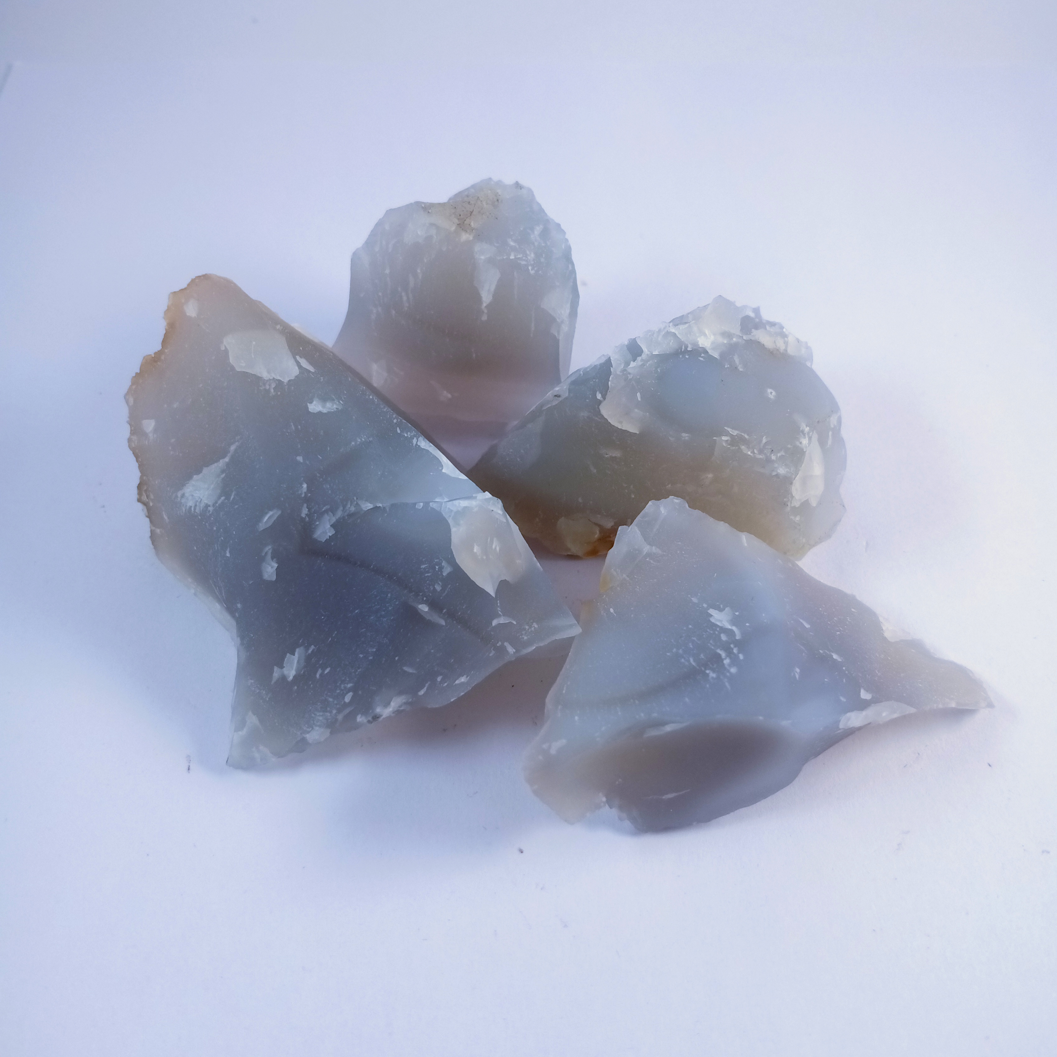 Chalcedony  Natural Rough Stone 100gm+ For Reiki, Healing Aura Cleaning, Tumbling, Vastu, Meditation, Gardening, Decoration & Remove Negative Energy (Raw)   Brand : Rocksmins