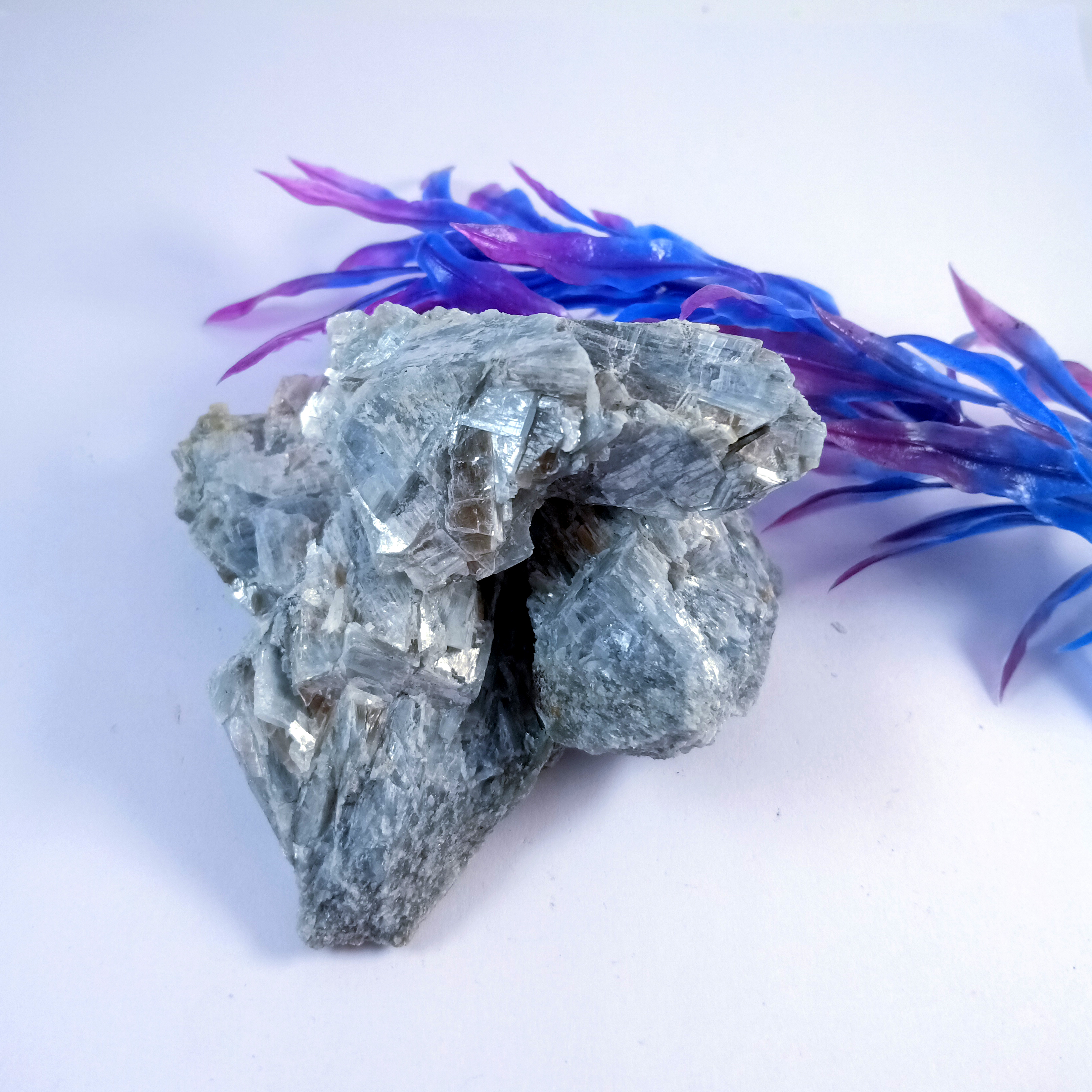 Kyanite Natural Rough Stone 100gm+ For Reiki, Healing Aura Cleaning, Tumbling, Vastu, Meditation, Gardening, Decoration & Remove Negative Energy (Raw)   Brand : Rocksmins