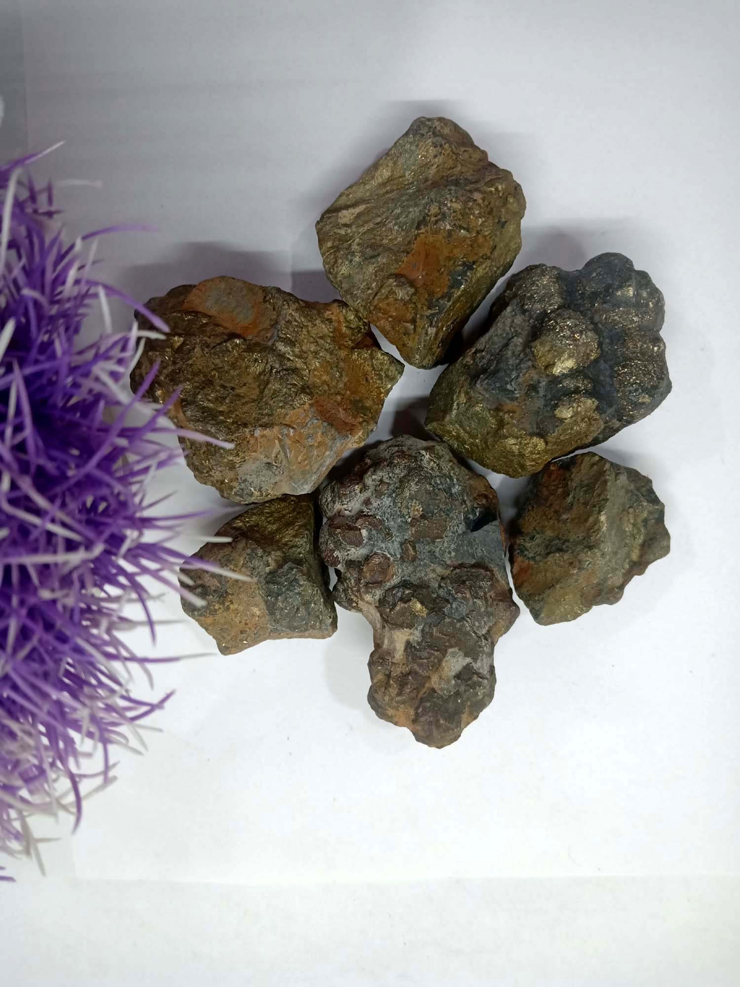 Pyrite Natural Rough Stone 100gm+ For Reiki, Healing Aura Cleaning, Tumbling, Vastu, Meditation, Gardening, Decoration & Remove Negative Energy (Raw)   Brand : Rocksmins