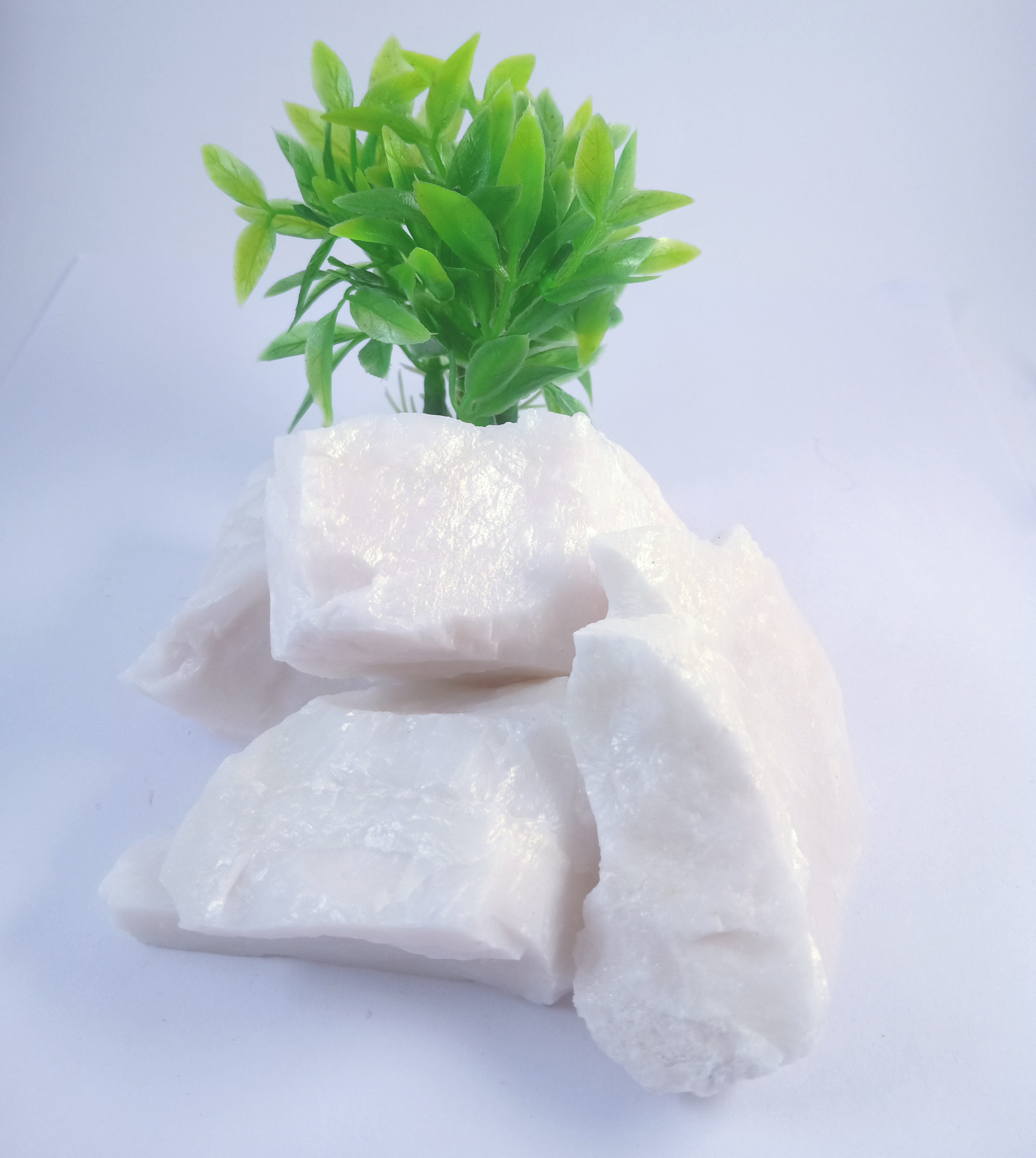 Quartz milky Natural Rough Stone 100gm+ For Reiki, Healing Aura Cleaning, Tumbling, Vastu, Meditation, Gardening, Decoration & Remove Negative Energy (Raw)   Brand : Rocksmins