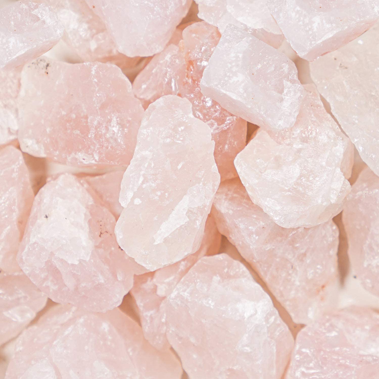Quartz rose Natural Rough Stone 100gm+ For Reiki, Healing Aura Cleaning, Tumbling, Vastu, Meditation, Gardening, Decoration & Remove Negative Energy (Raw)   Brand : Rocksmins