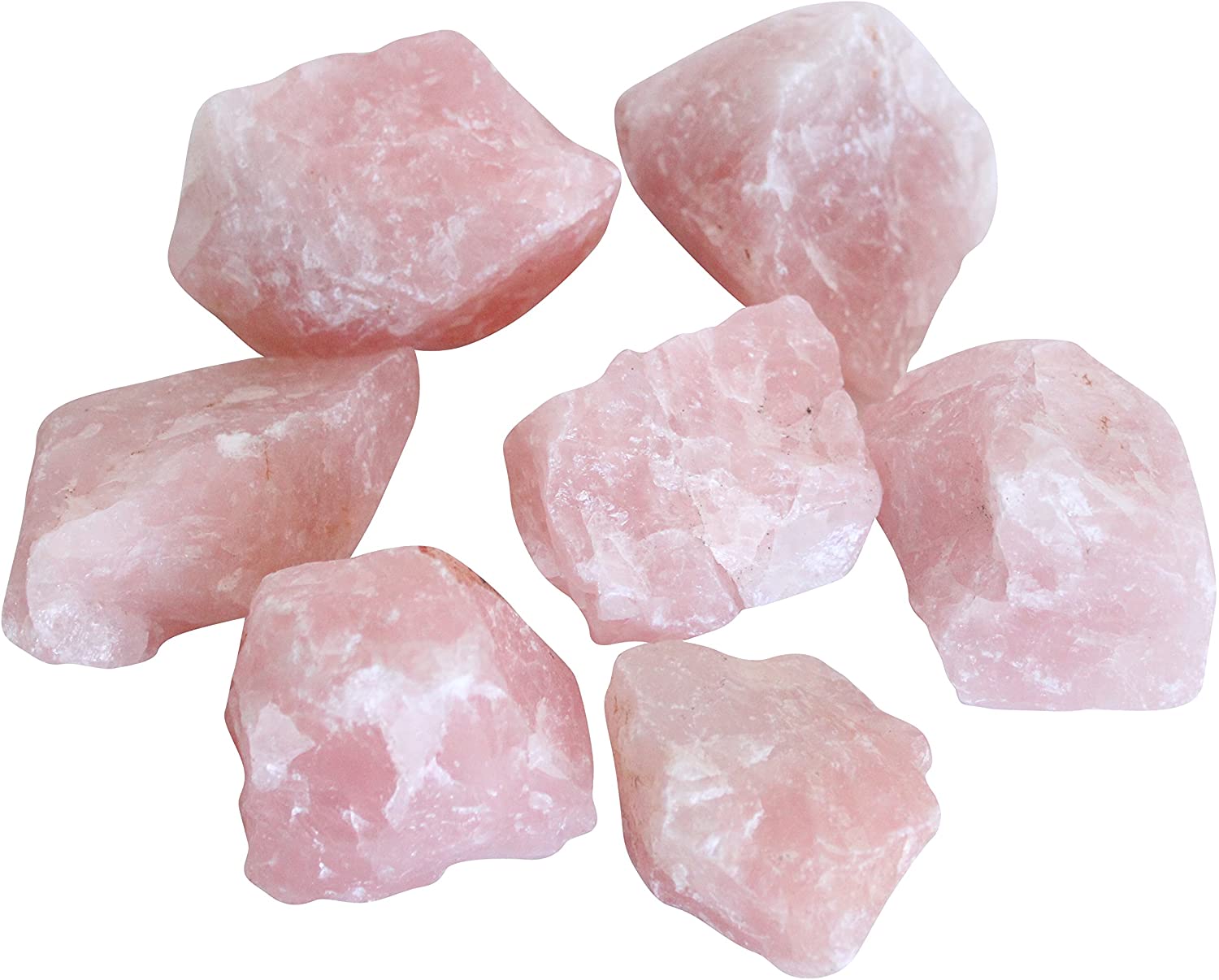 Quartz rose Natural Rough Stone 100gm+ For Reiki, Healing Aura Cleaning, Tumbling, Vastu, Meditation, Gardening, Decoration & Remove Negative Energy (Raw)   Brand : Rocksmins