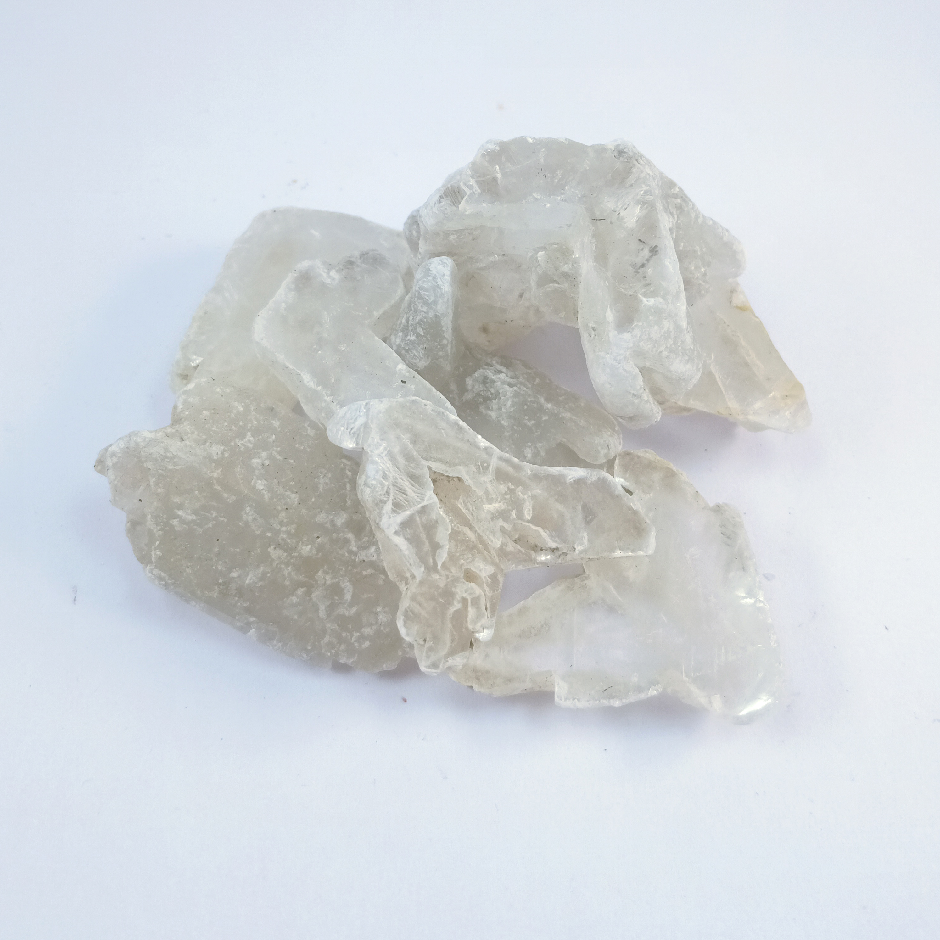 selenite-natural-rough-stone-100gm-for-reiki-healing-aura-cleaning-tumbling-vastu-meditation-gardening-decoration--remove-negative-energy-raw---brand--rocksmins