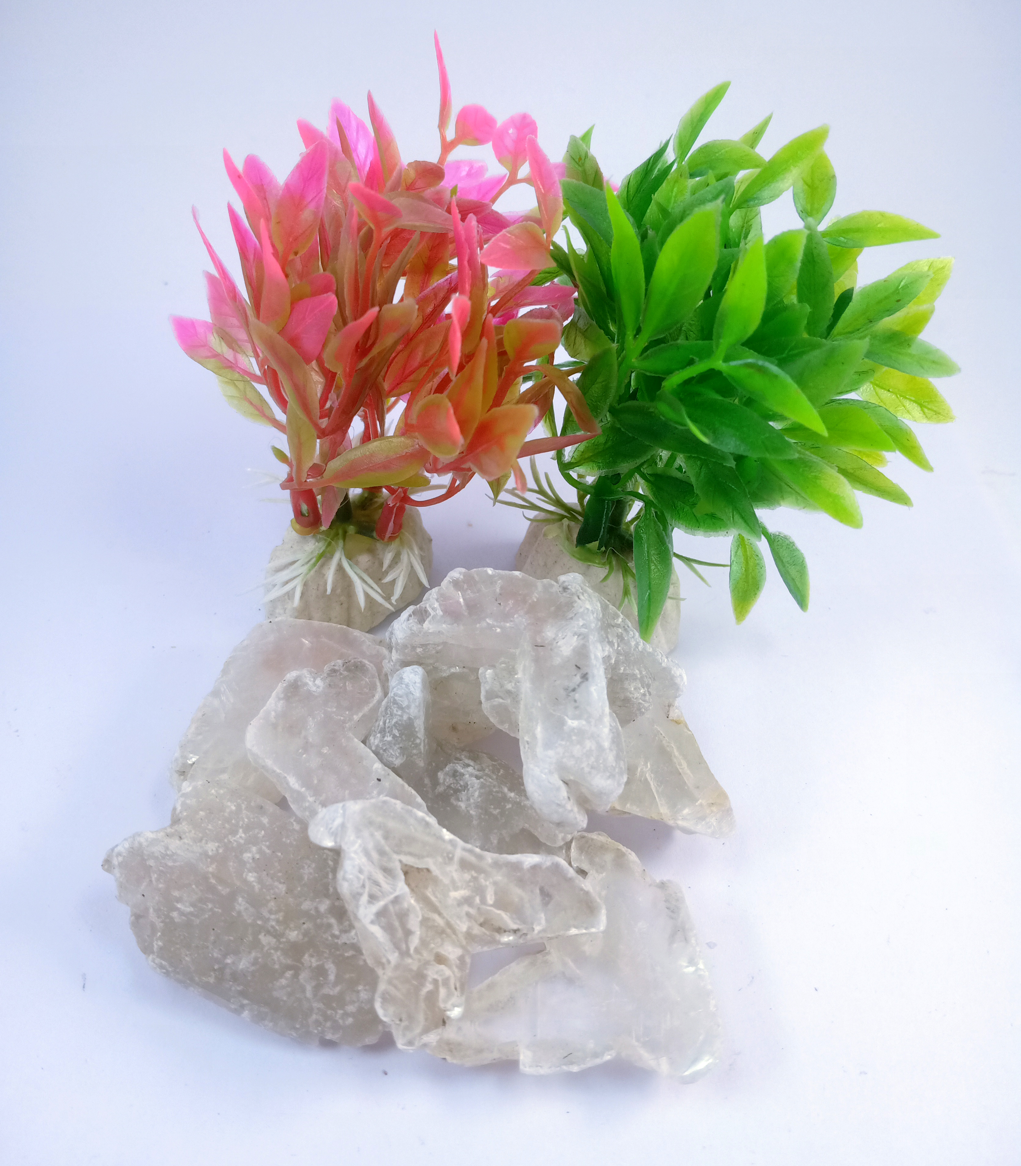 Selenite Natural Rough Stone 100gm+ For Reiki, Healing Aura Cleaning, Tumbling, Vastu, Meditation, Gardening, Decoration & Remove Negative Energy (Raw)   Brand : Rocksmins