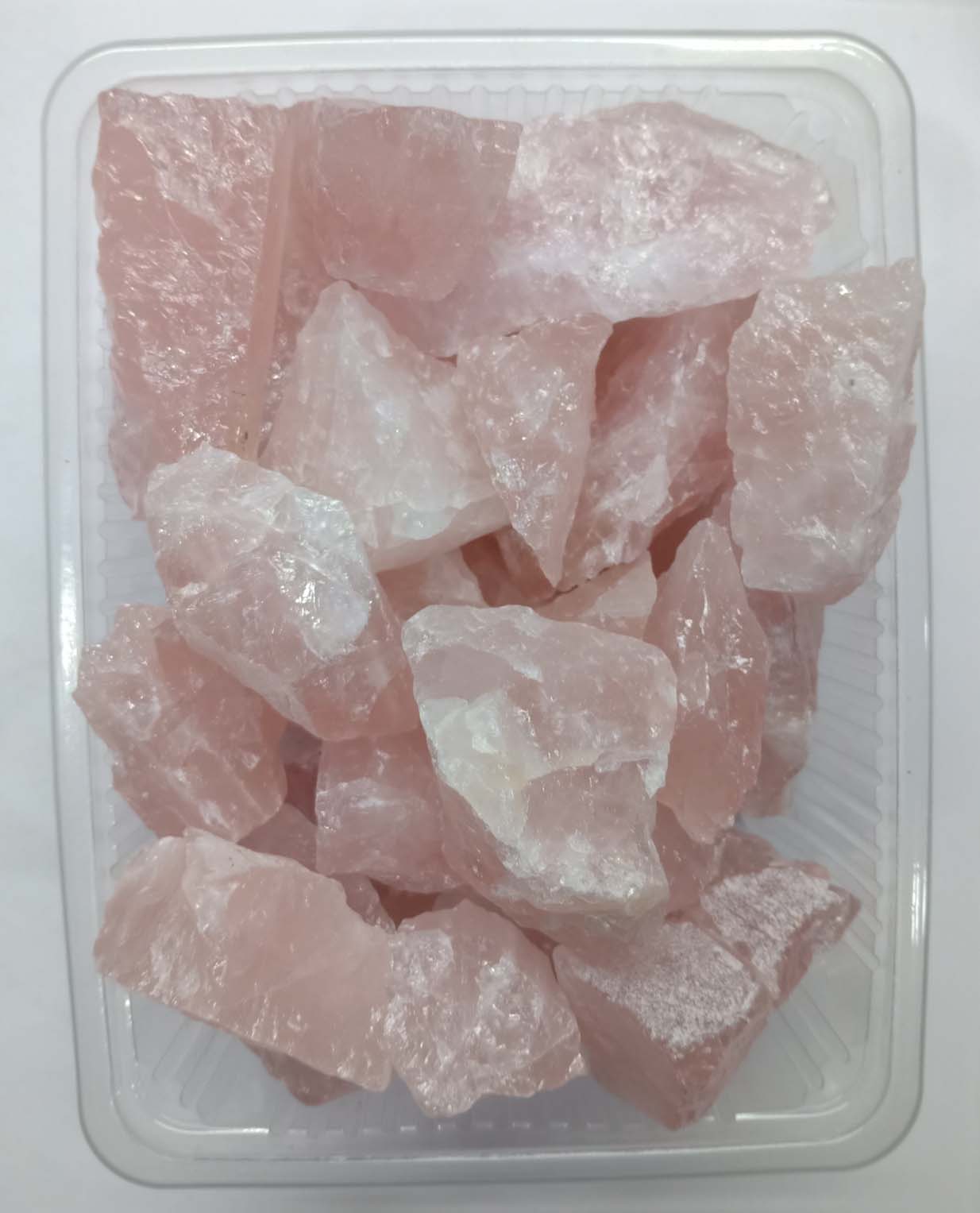 Quartz rose Natural Rough Stone 100gm+ For Reiki, Healing Aura Cleaning, Tumbling, Vastu, Meditation, Gardening, Decoration & Remove Negative Energy (Raw)   Brand : Rocksmins