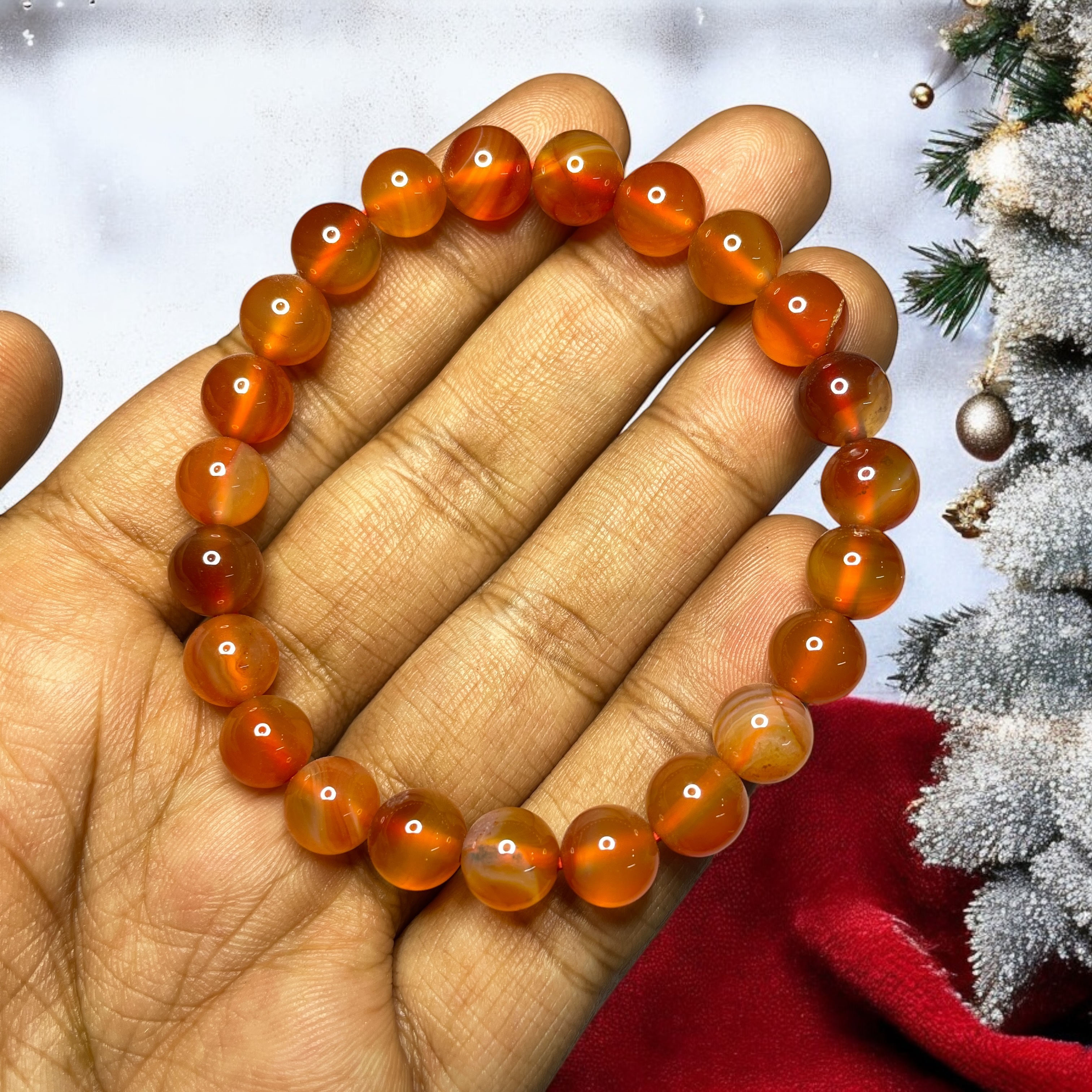 carnelian-bracelet-natural-original-crystal-certified-real-stone-stylish-for-men-women-boy-girl-unisex-8mm-beads-stretchable