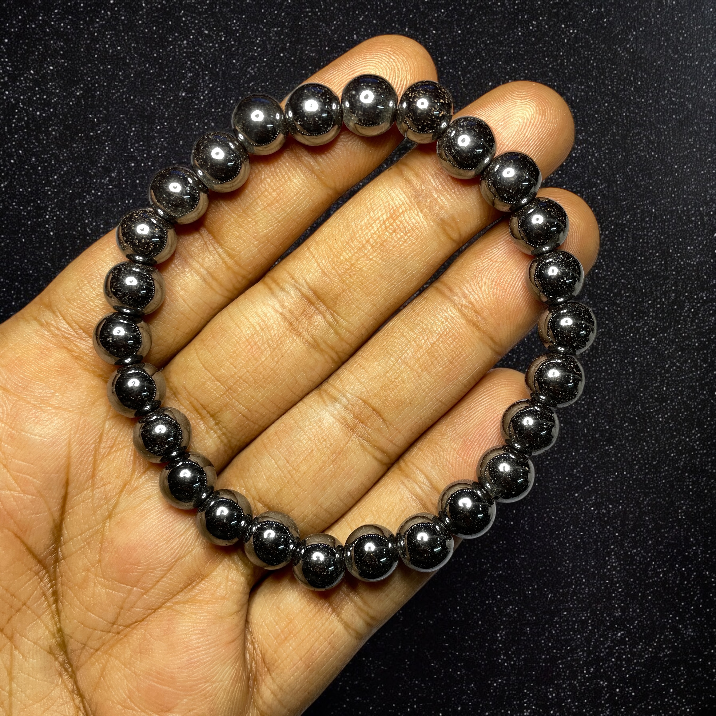 hematite-bracelet-natural-original-crystal-certified-real-stone-stylish-for-men-women-boy-girl-unisex-8mm-beads-stretchable-brand--rocksmins