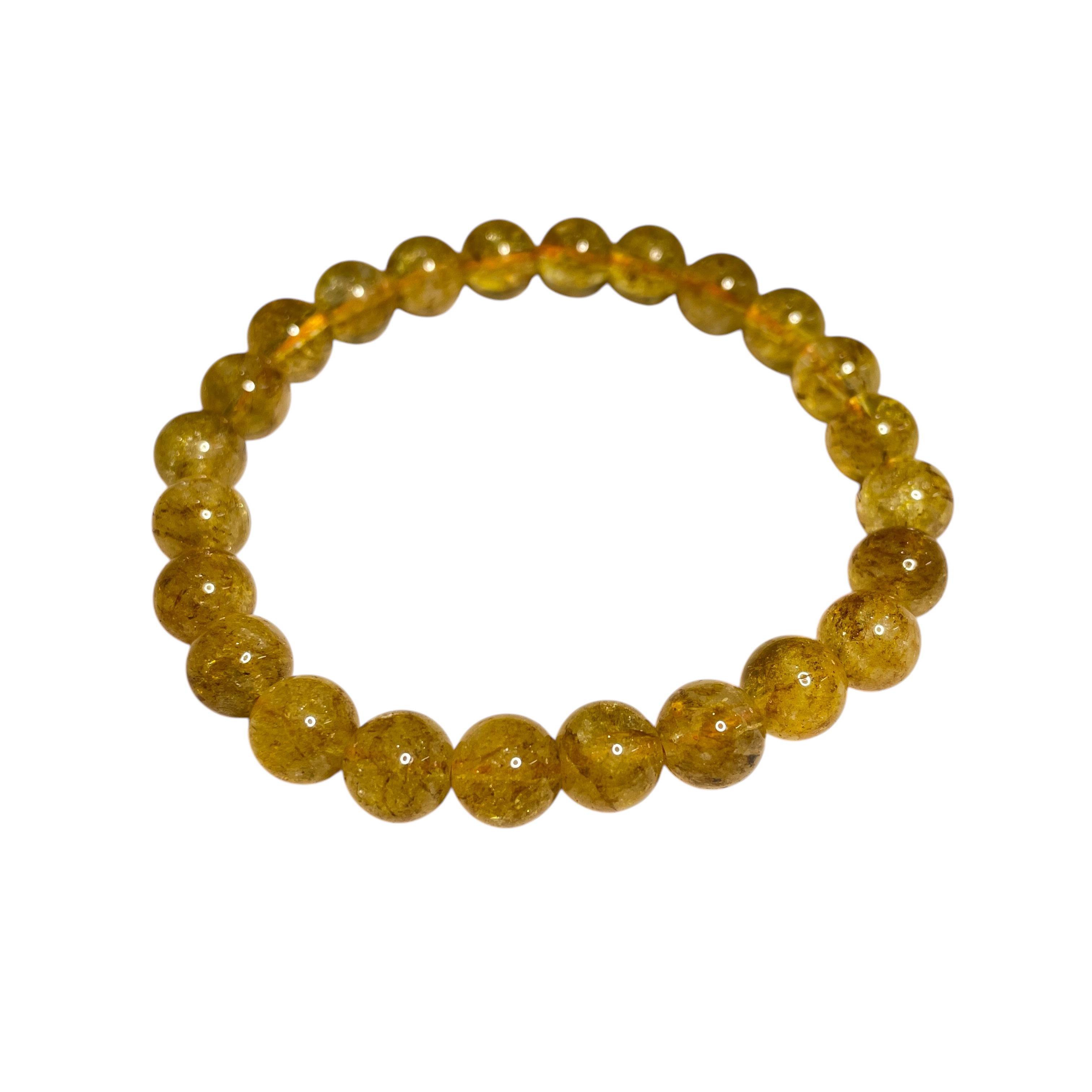 Citrine Bracelet Original Crystal Certified Real Stone Stylish for Men Women Boy Girl Unisex 8mm Beads Stretchable