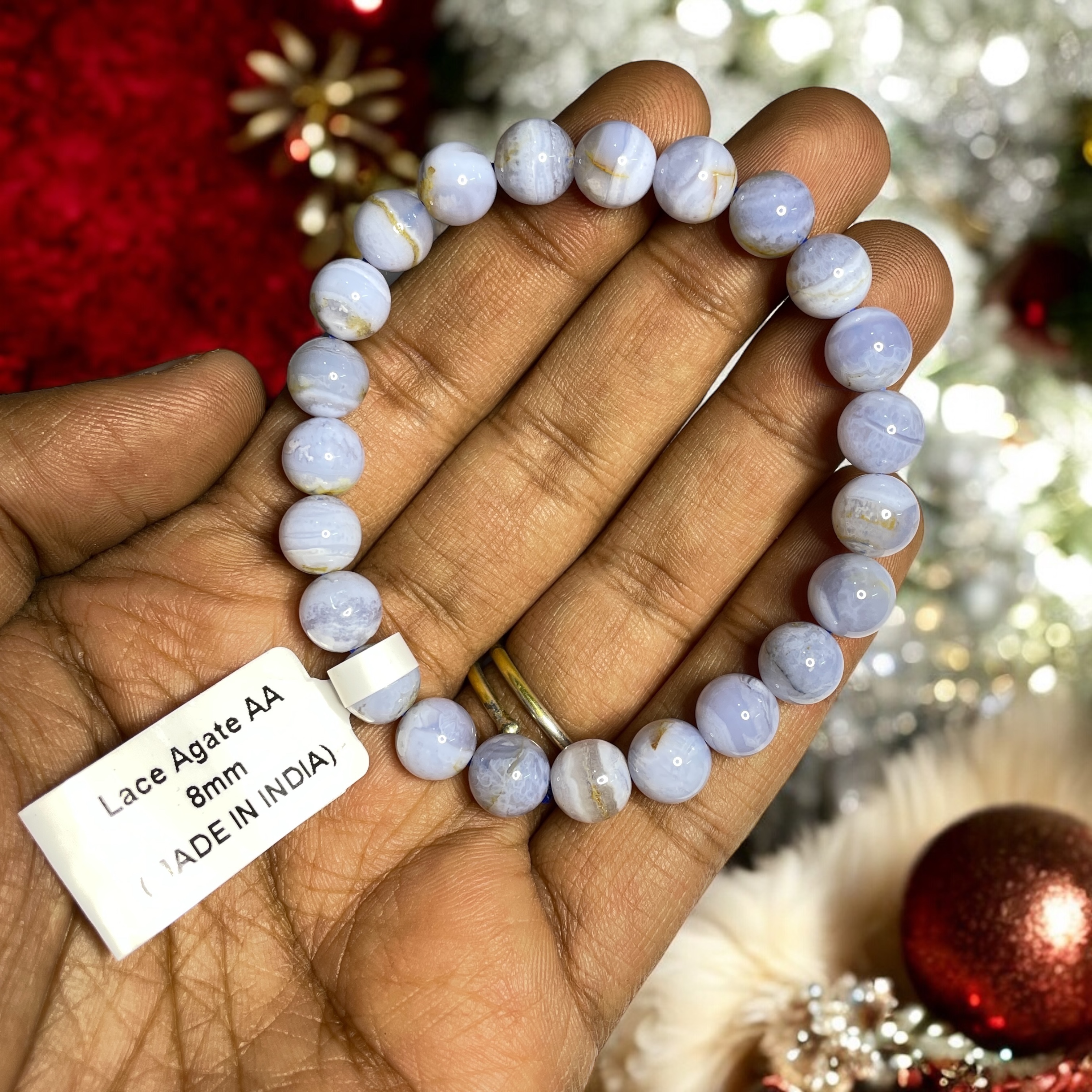 lace-agate-blue--bracelet-natural-original-crystal-certified-real-stone-stylish-for-men-women-boy-girl-unisex-8mm-beads-stretchable-brand--rocksmins