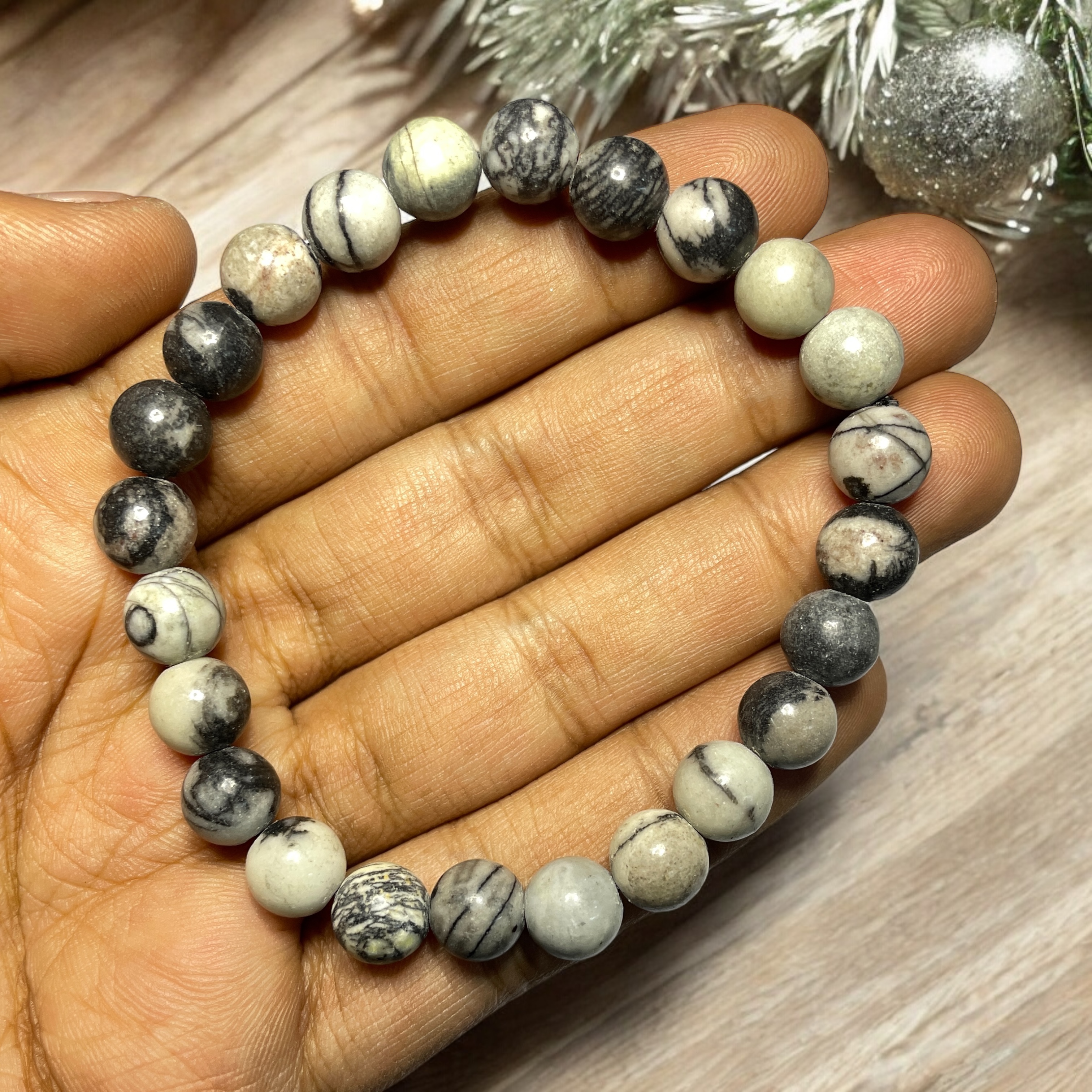 black-stripe-jasper-bracelet-natural-original-crystal-certified-real-stone-stylish-for-men-women-boy-girl-unisex-8mm-beads-stretchable-brand--rocksmins