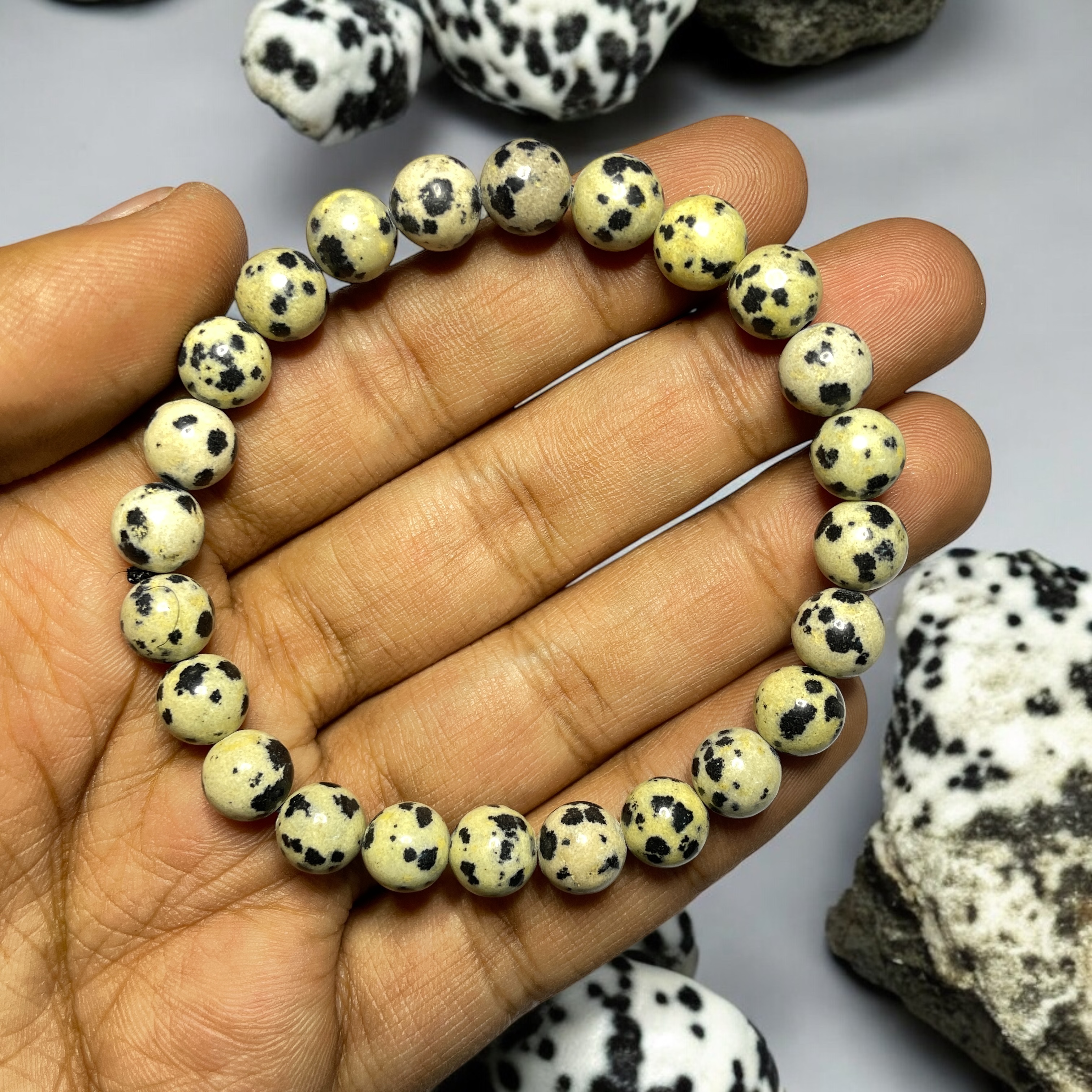 dalmatian-jasper-bracelet-natural-original-crystal-certified-real-stone-stylish-for-men-women-boy-girl-unisex-8mm-beads-stretchable-brand--rocksmins