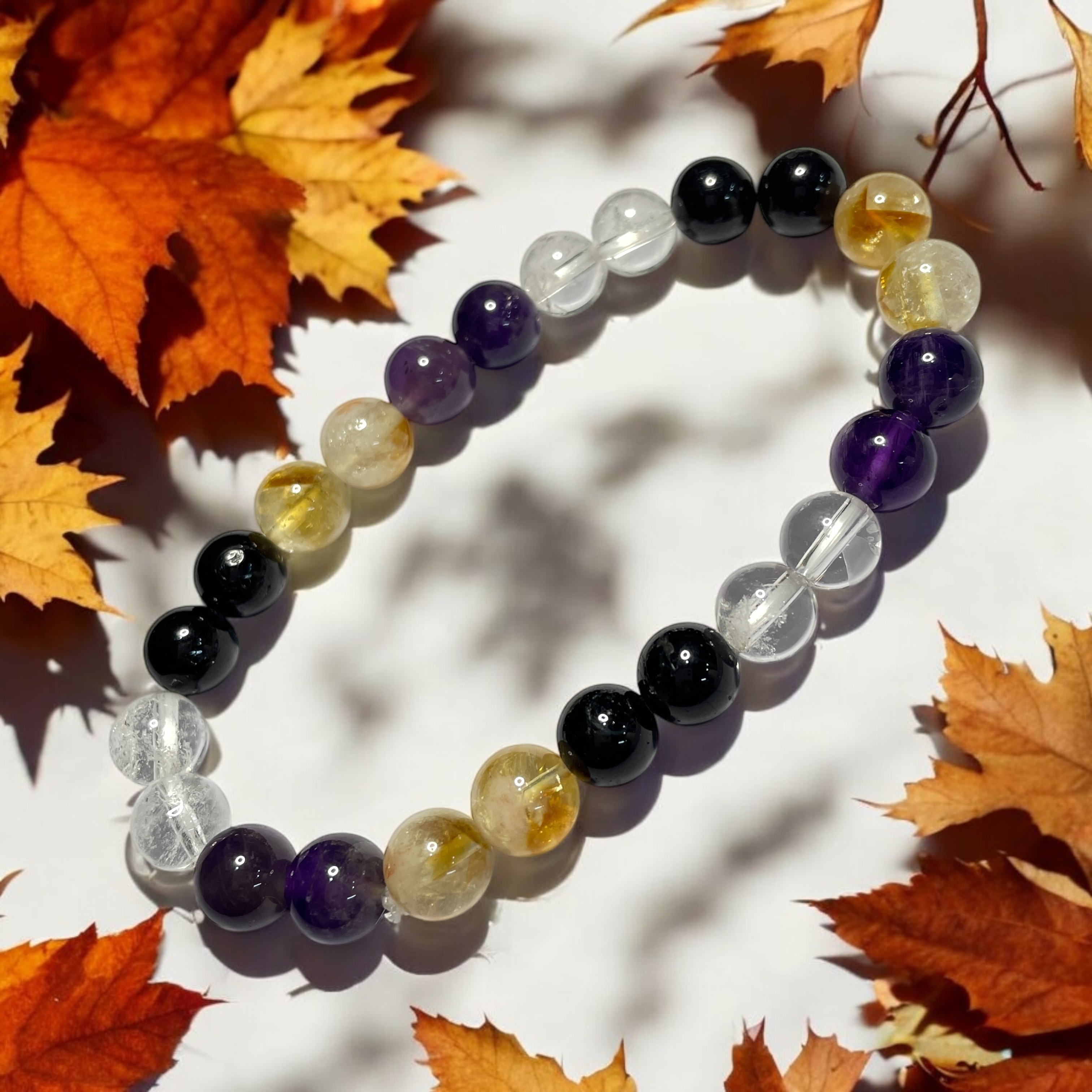 Top Healers (Advance) Remedies & Intentions Bracelet Natural Made With Original Crystal Stone for Men Women Boy Girl Unisex 8mm Beads Stretchable Brand :- Rocksmins