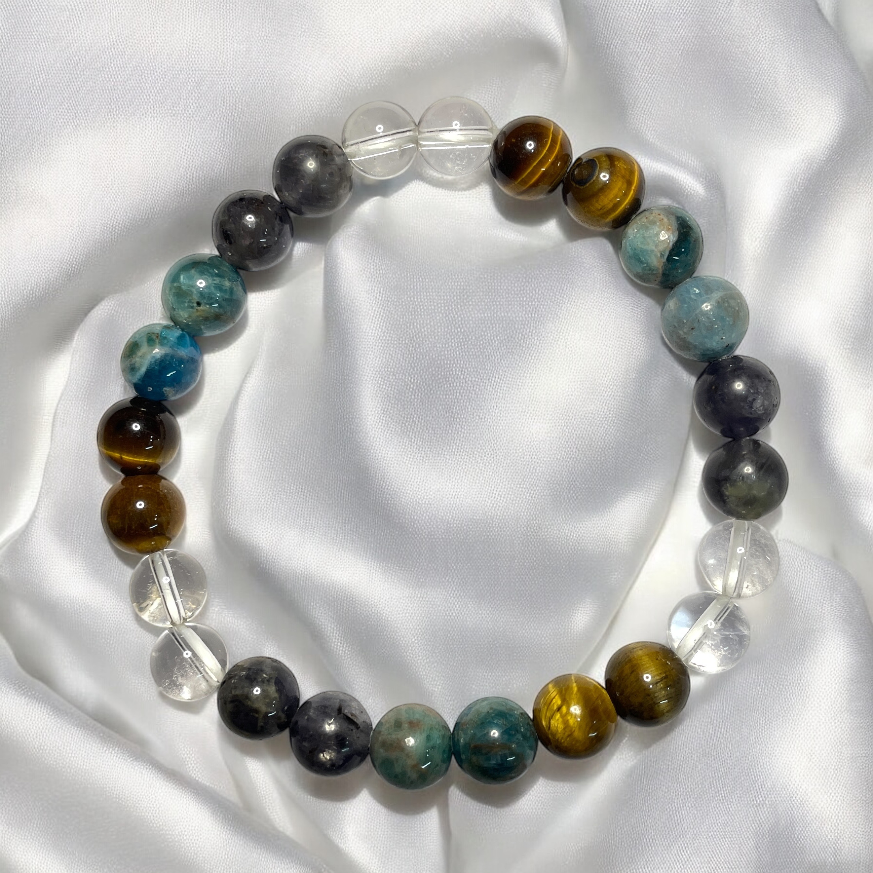 Weight Control (Advance) Remedies & Intentions Bracelet Natural Made With Original Crystal Stone for Men Women Boy Girl Unisex 8mm Beads Stretchable Brand :- Rocksmins