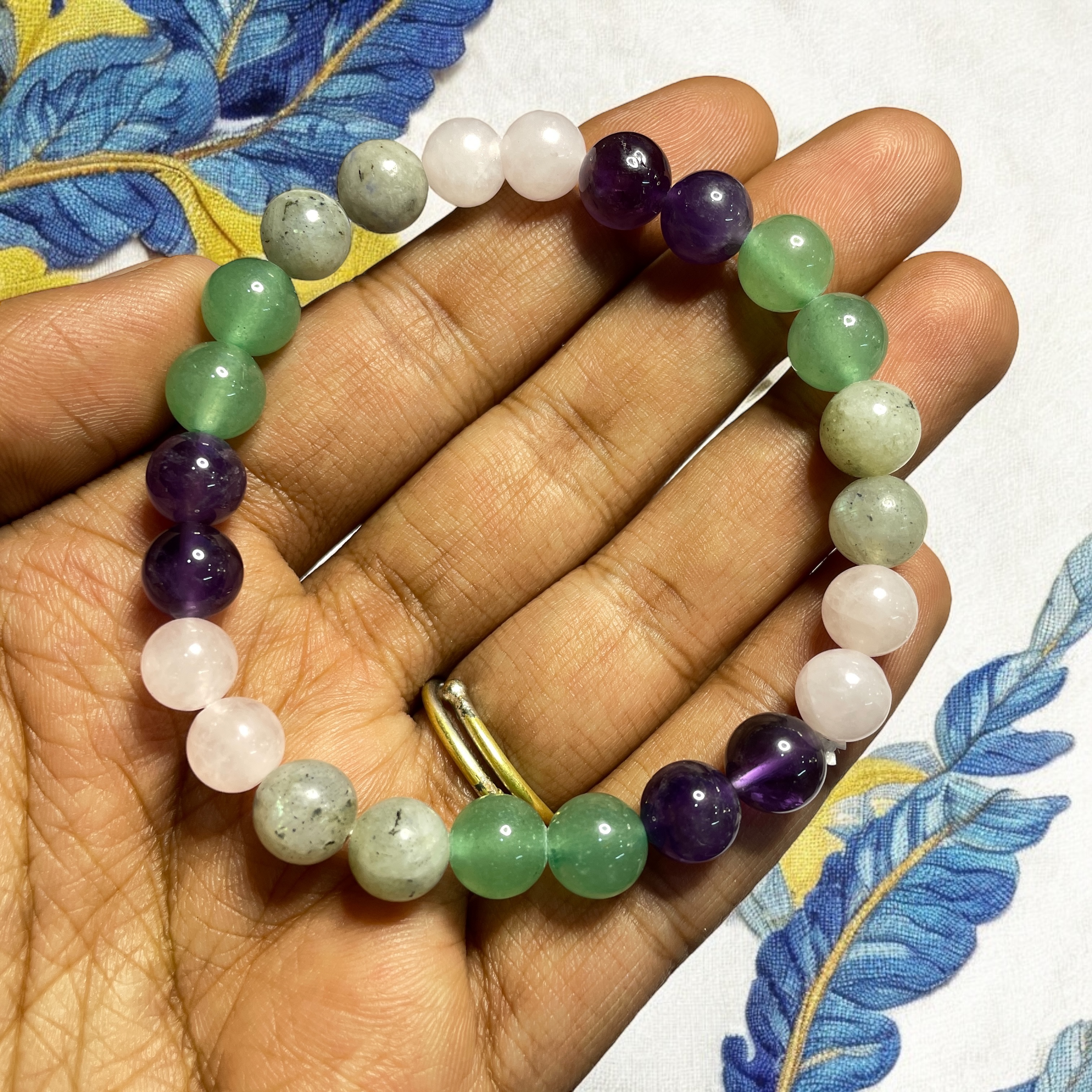 Recovery (Advance) Remedies & Intentions Bracelet Natural Made With Original Crystal Stone for Men Women Boy Girl Unisex 8mm Beads Stretchable Brand :- Rocksmins