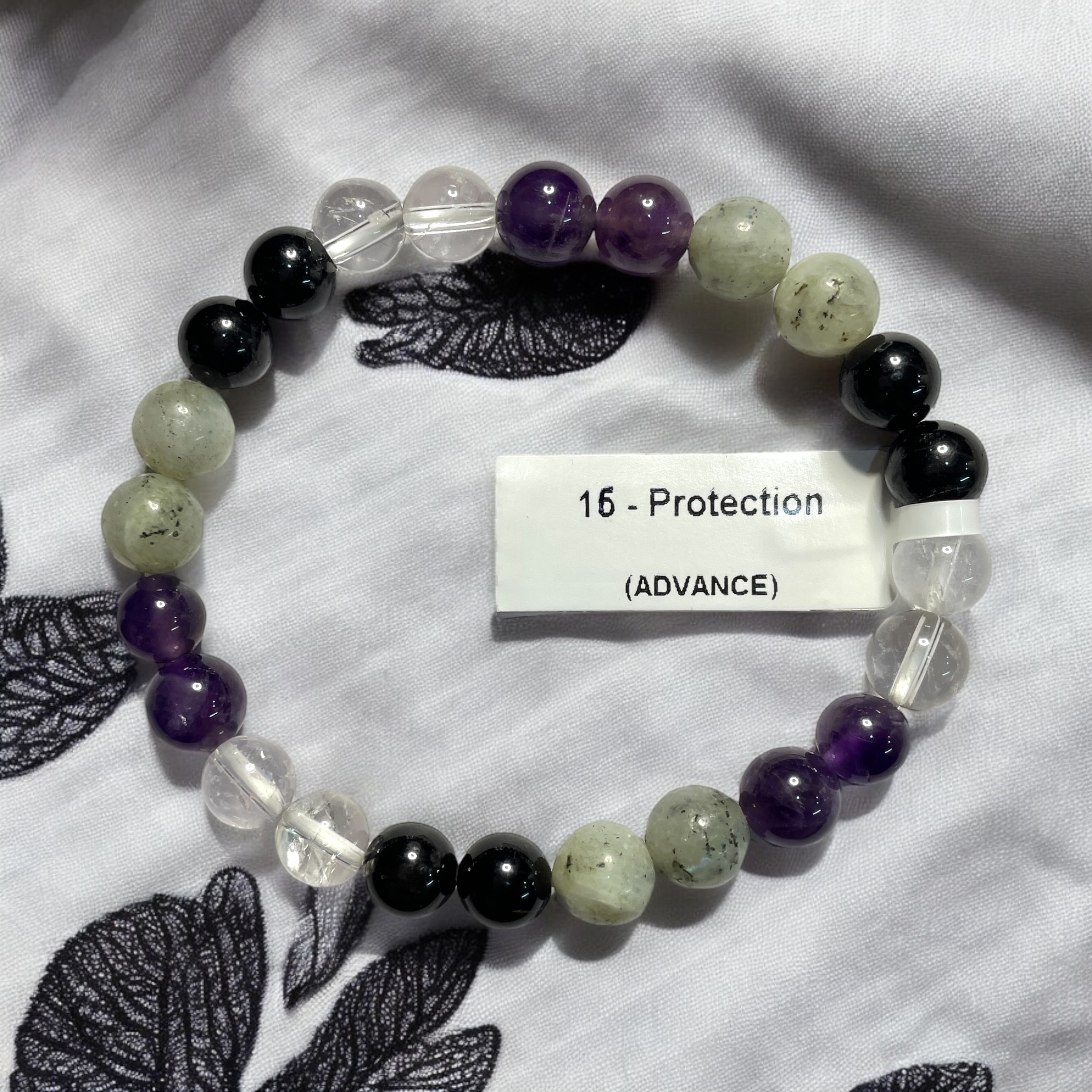 Protection (Advance) Remedies & Intentions Bracelet Natural Made With Original Crystal Stone for Men Women Boy Girl Unisex 8mm Beads Stretchable Brand :- Rocksmins