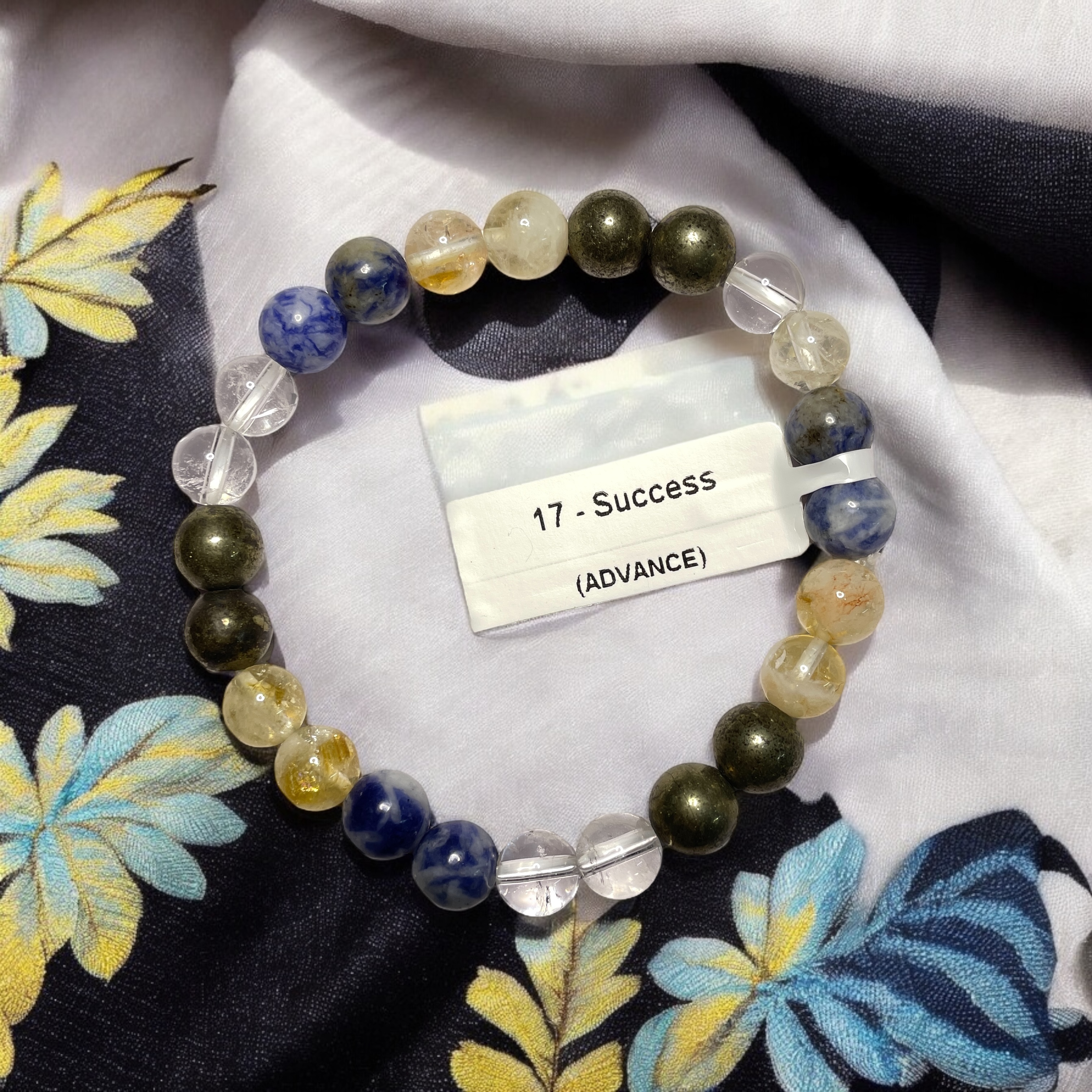 Success (Advance) Remedies & Intentions Bracelet Natural Made With Original Crystal Stone for Men Women Boy Girl Unisex 8mm Beads Stretchable Brand :- Rocksmins