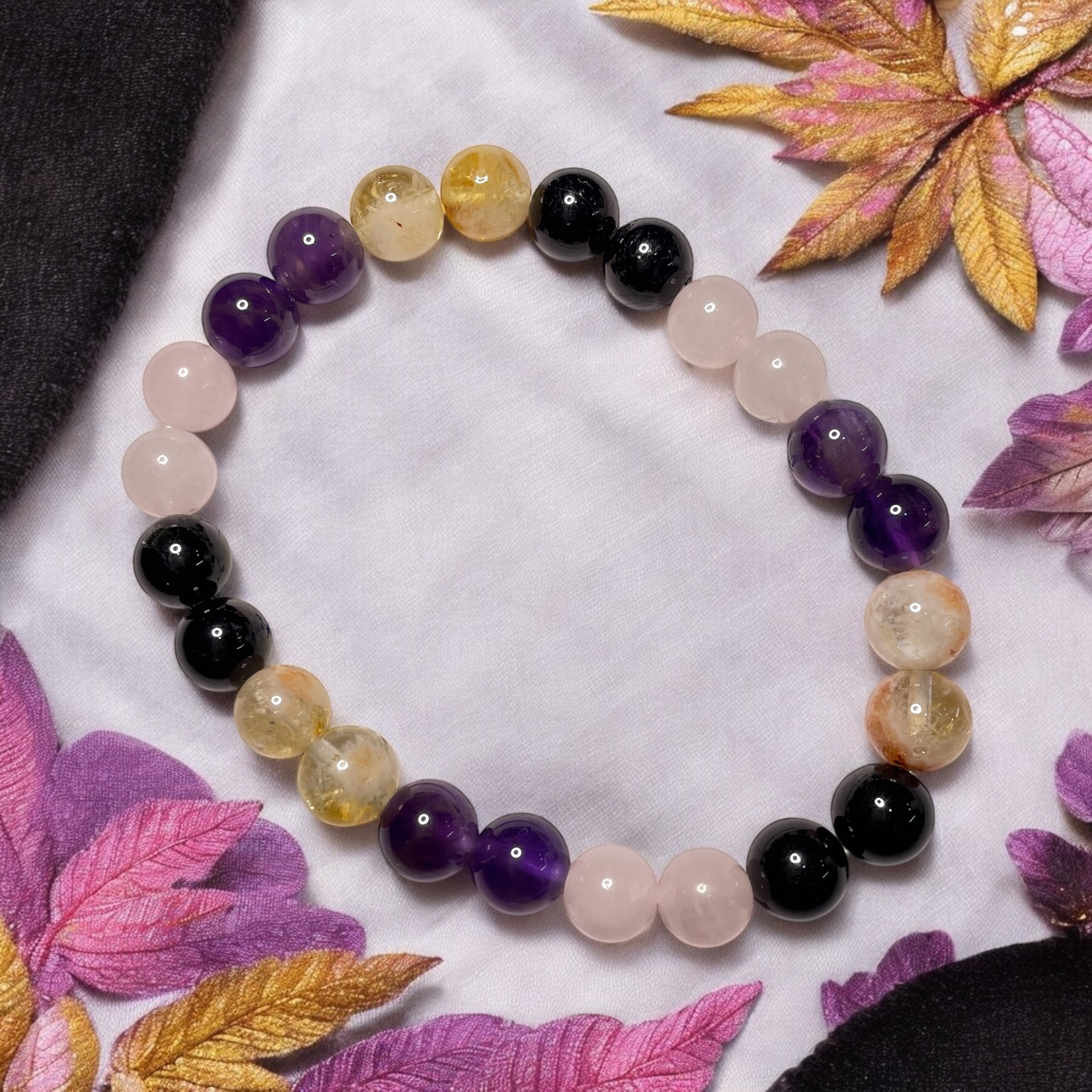 Health (Overall) & Longevity (Advance) Remedies & Intentions Bracelet Natural Made With Original Crystal Stone for Men Women Boy Girl Unisex 8mm Beads Stretchable Brand :- Rocksmins