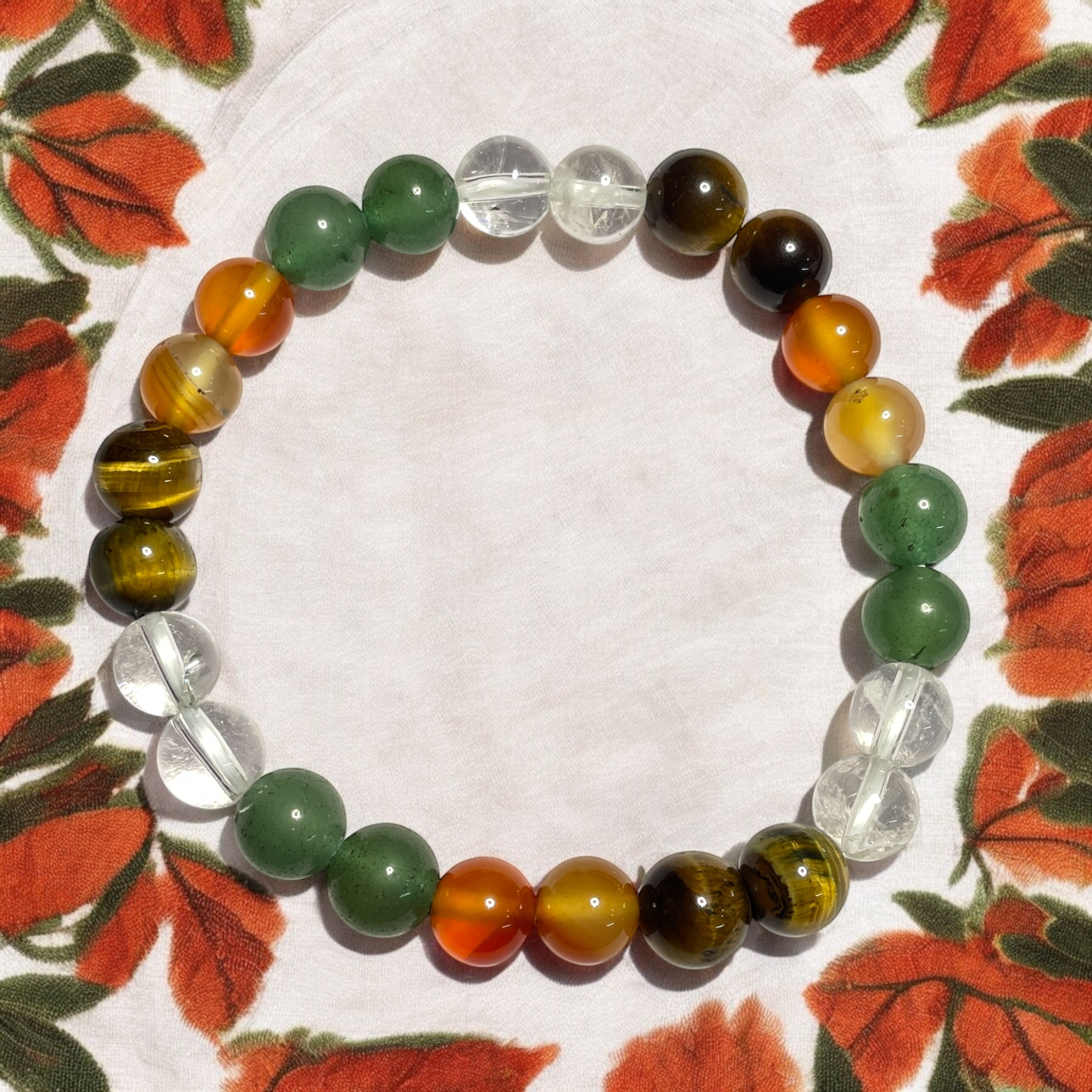 Positive Energy (Advance) Remedies & Intentions Bracelet Natural Made With Original Crystal Stone for Men Women Boy Girl Unisex 8mm Beads Stretchable Brand :- Rocksmins