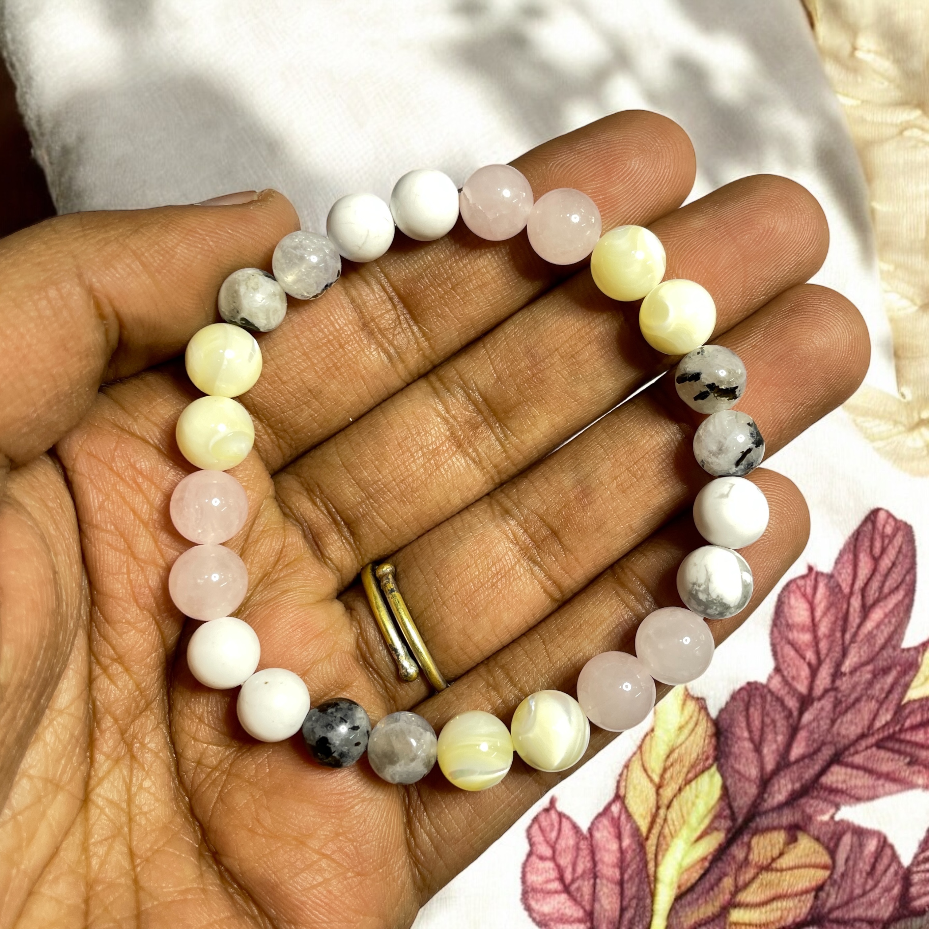 Ruling Number 2 Numerology Bracelet Natural Made With Original Crystal Stone for Men Women Boy Girl Unisex 8mm Beads Stretchable Brand :- Rocksmins