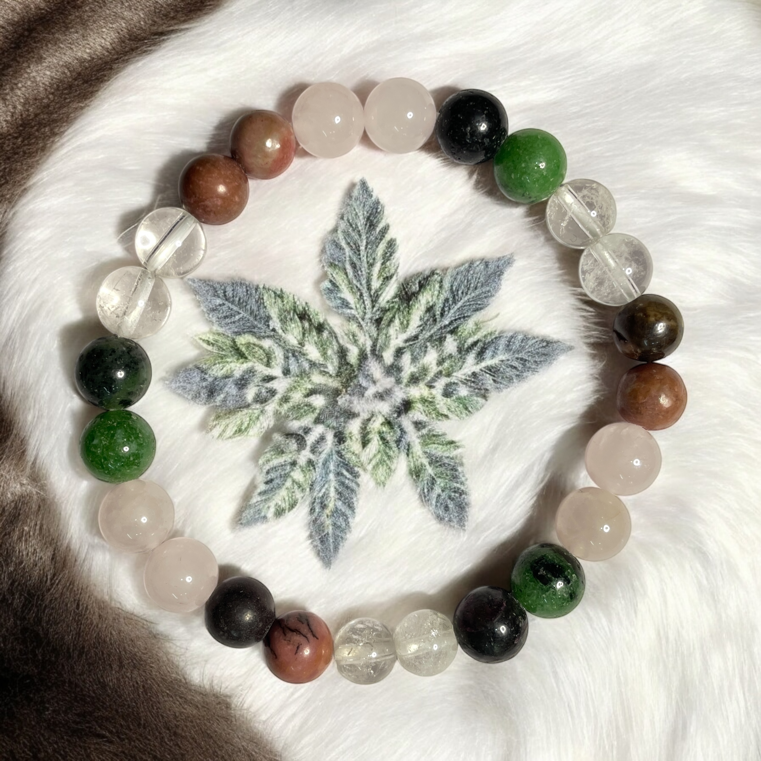 Ruling Number 6 Numerology Bracelet Natural Made With Original Crystal Stone for Men Women Boy Girl Unisex 8mm Beads Stretchable Brand :- Rocksmins