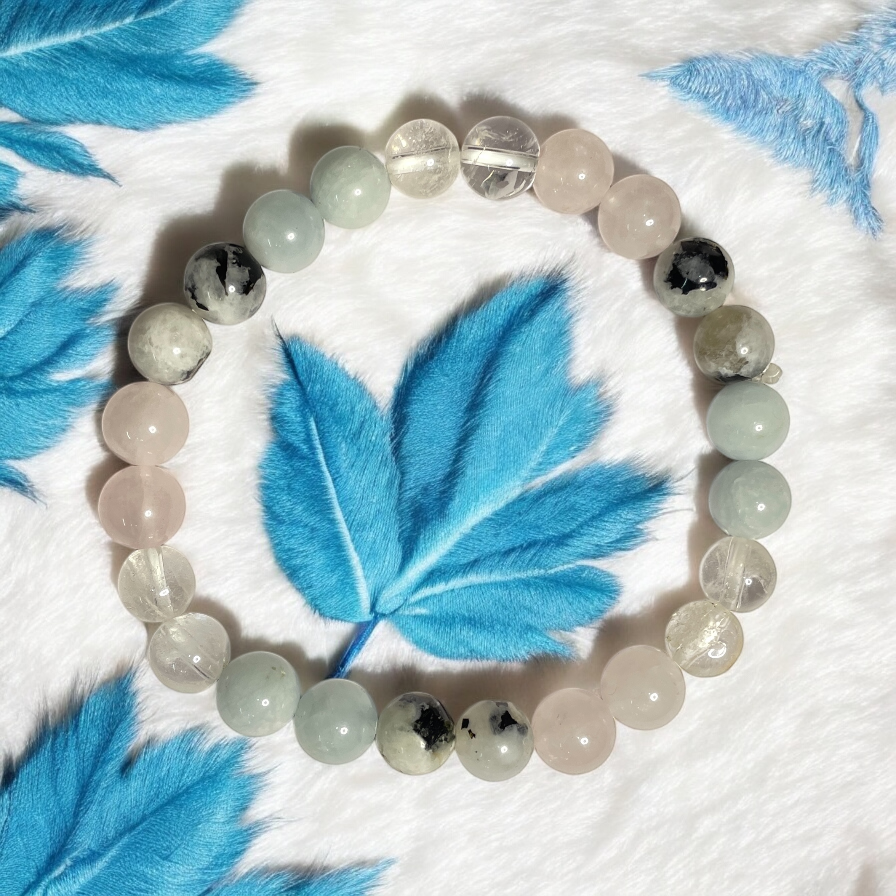 Missing Number 2 Numerology Bracelet Natural Made With Original Crystal Stone for Men Women Boy Girl Unisex 8mm Beads Stretchable Brand :- Rocksmins