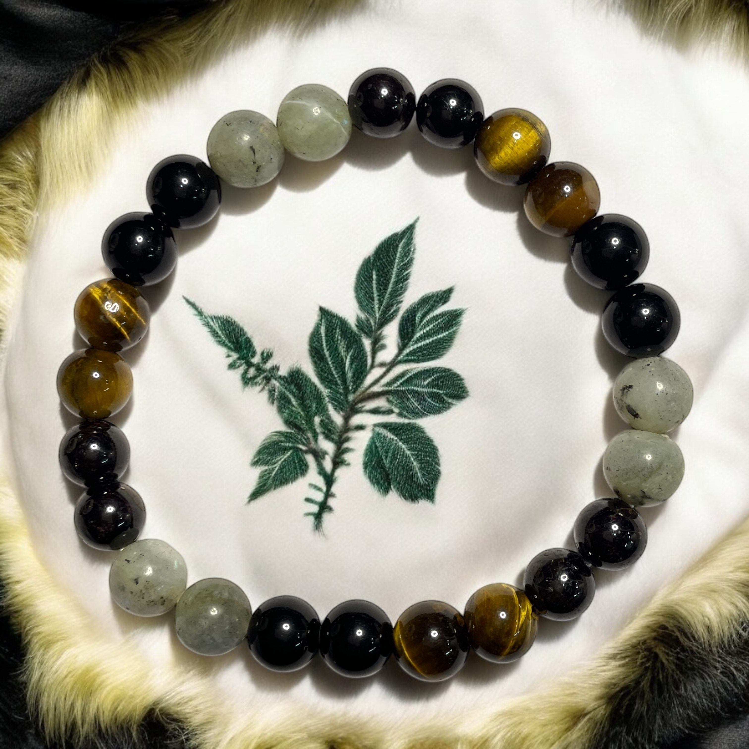 Missing Number 4 Numerology Bracelet Natural Made With Original Crystal Stone for Men Women Boy Girl Unisex 8mm Beads Stretchable Brand :- Rocksmins