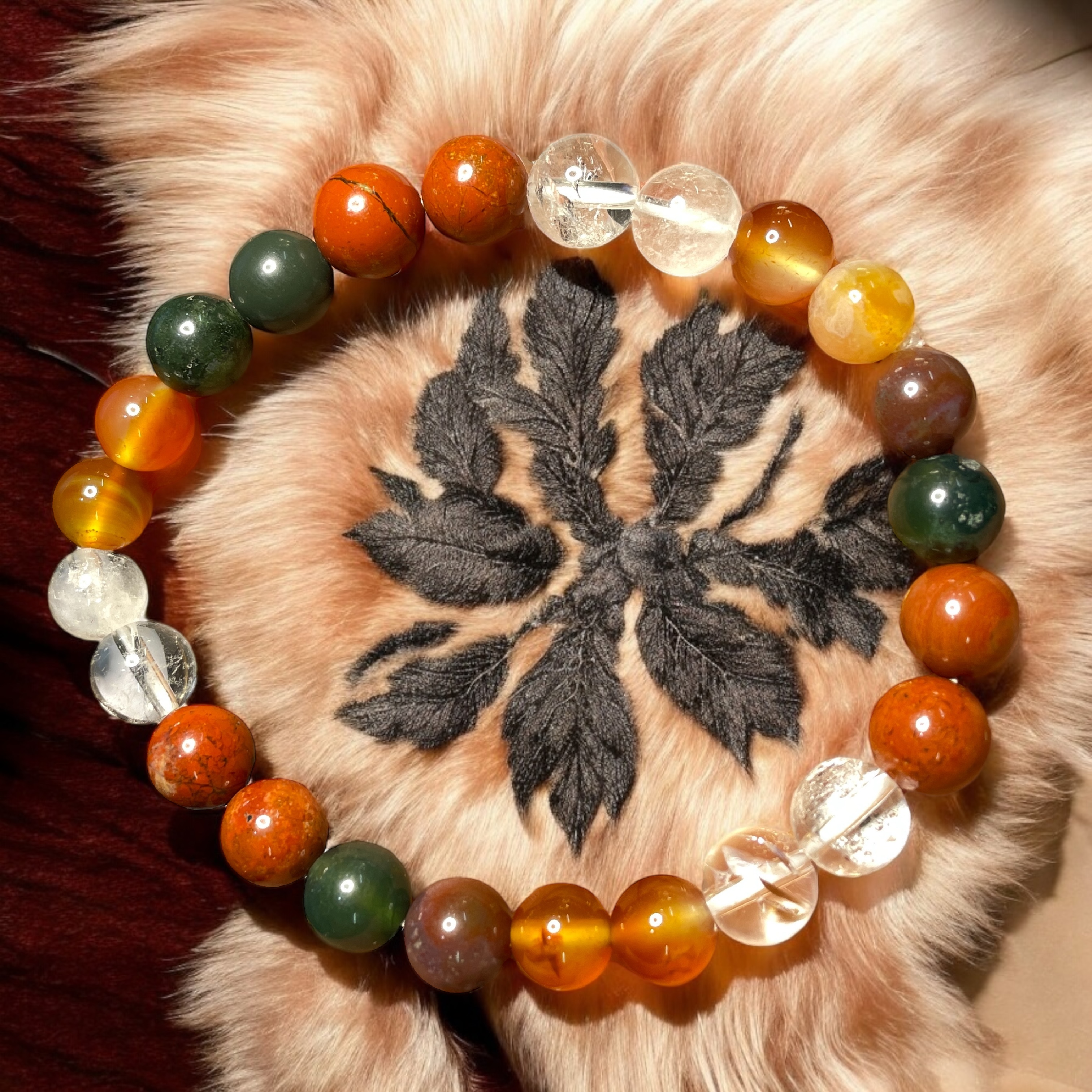 01 Rocksmins Bracelet for Aries (Mesh)(Advance) Zodiac Sign Natural Original Crystal Real Stone for Men Women Boy Girl Unisex 8mm Beads Stretchable