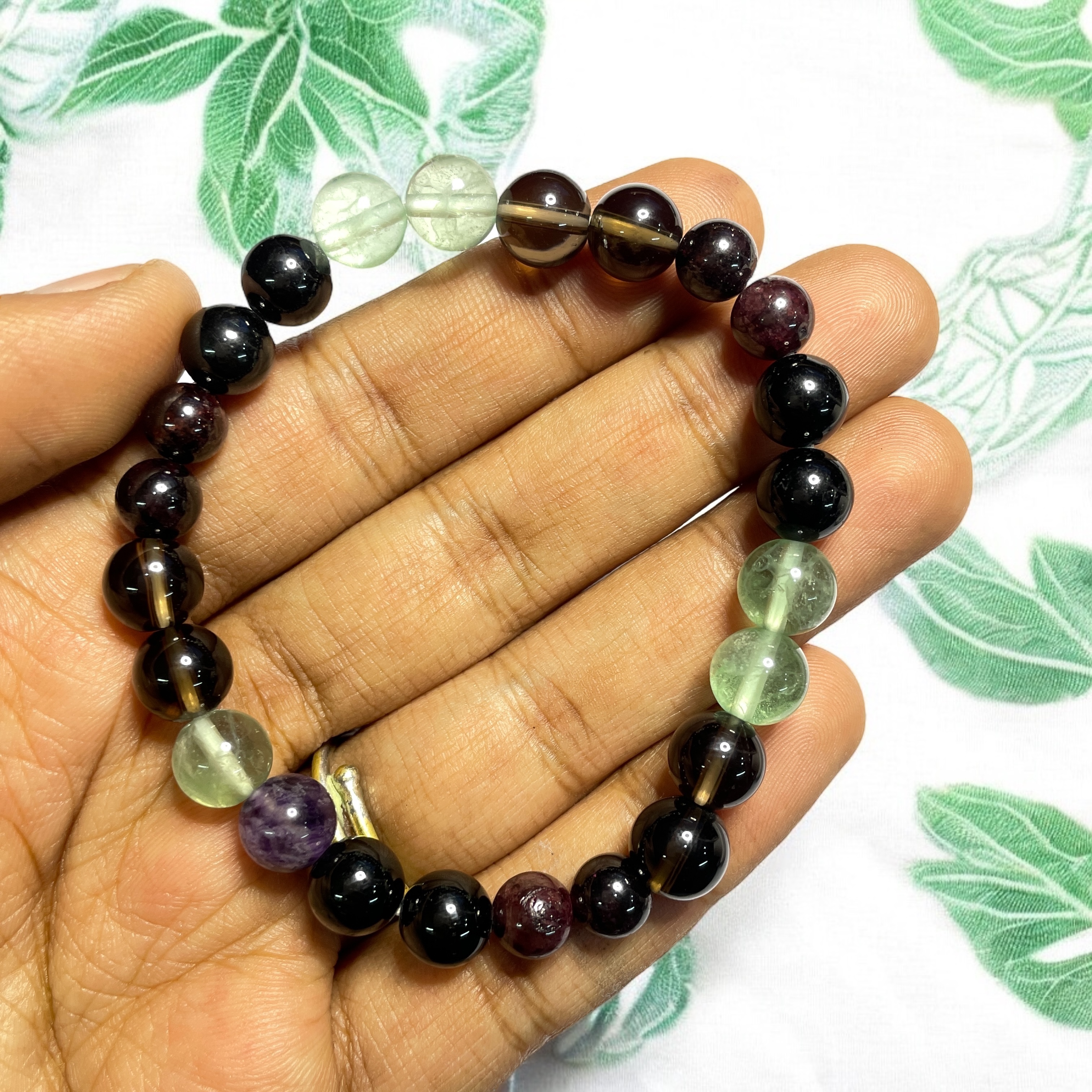 10 Rocksmins Bracelet for Capricorn (Makar) (Advance) Zodiac Sign Natural Original Crystal Real Stone for Men Women Boy Girl Unisex 8mm Beads Stretchable