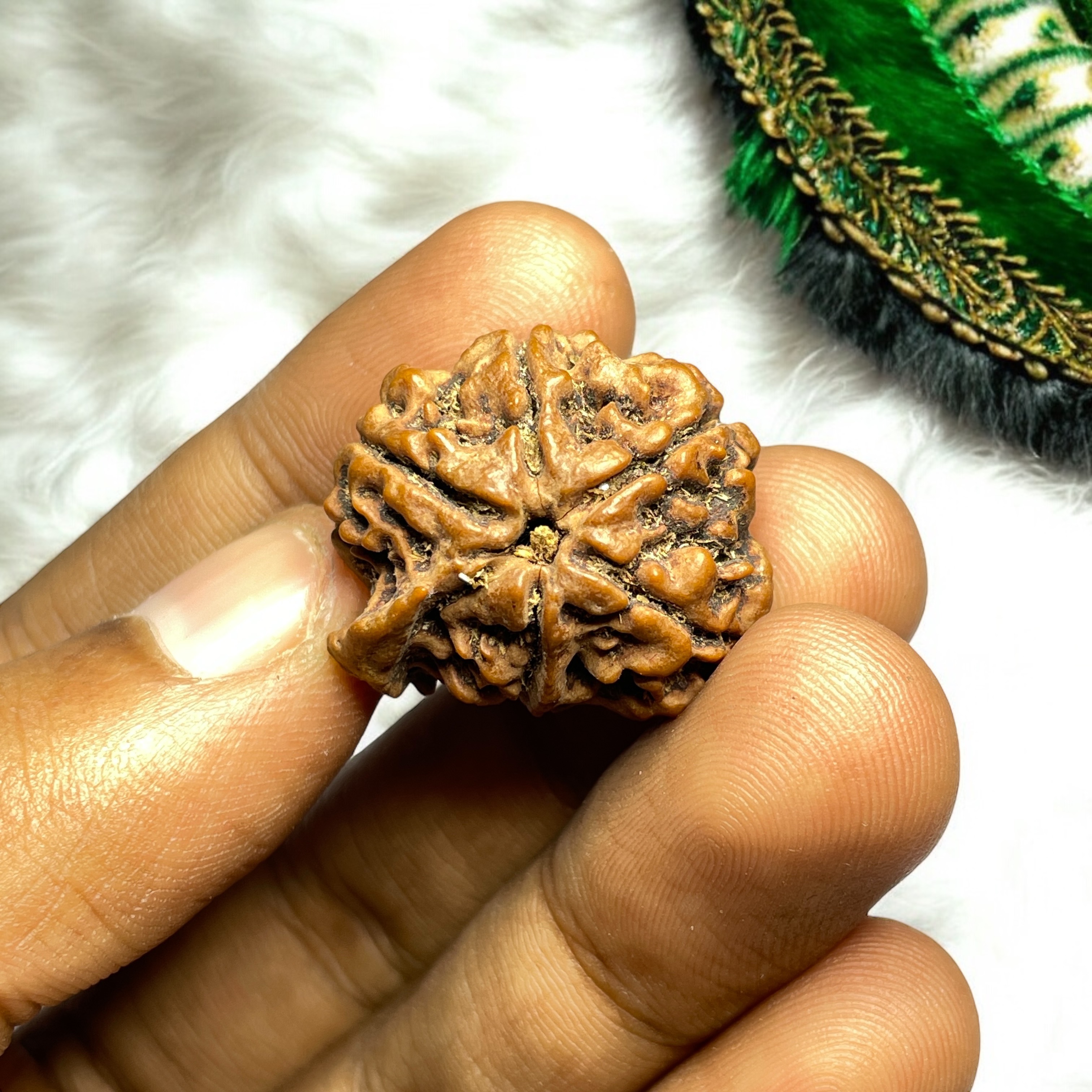Ganesh Rudraksha for Wearing in Neck Pooja, Astrology/Men Women Boys Girls Meditation, Balance, Protection and Divine Energy Brand : @Rocksmins