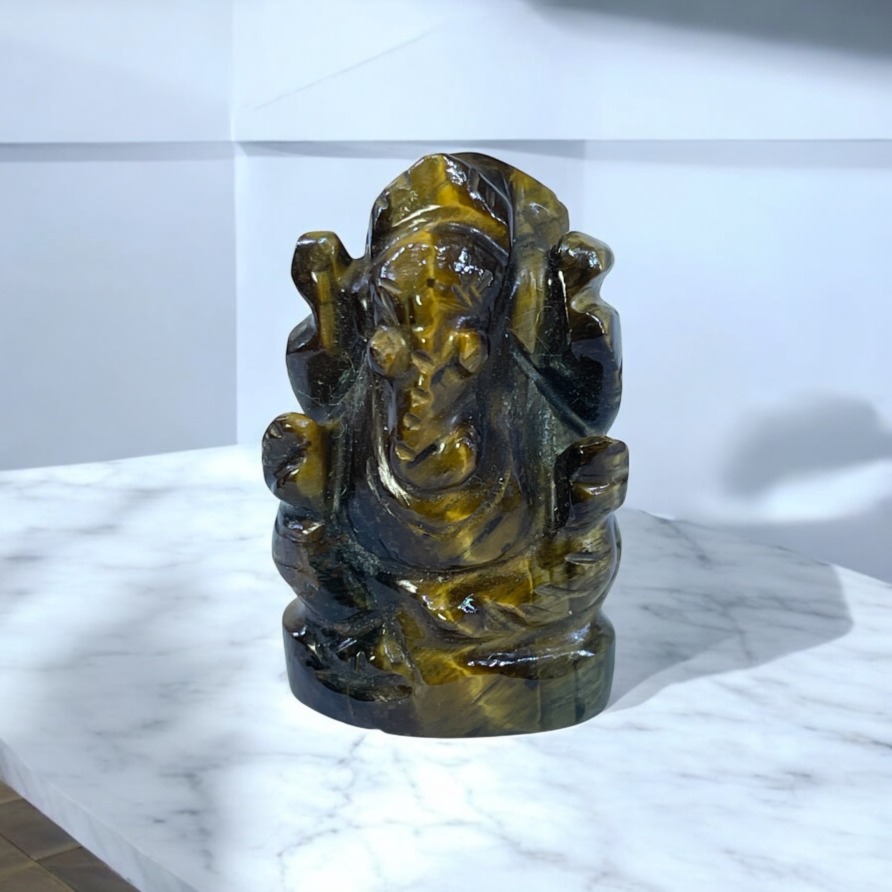 tigers-eye-1-inch-natural-crystal-ganesh-idol--pocket-figurine-for-healing-meditation--chakra-balance--rocksmins