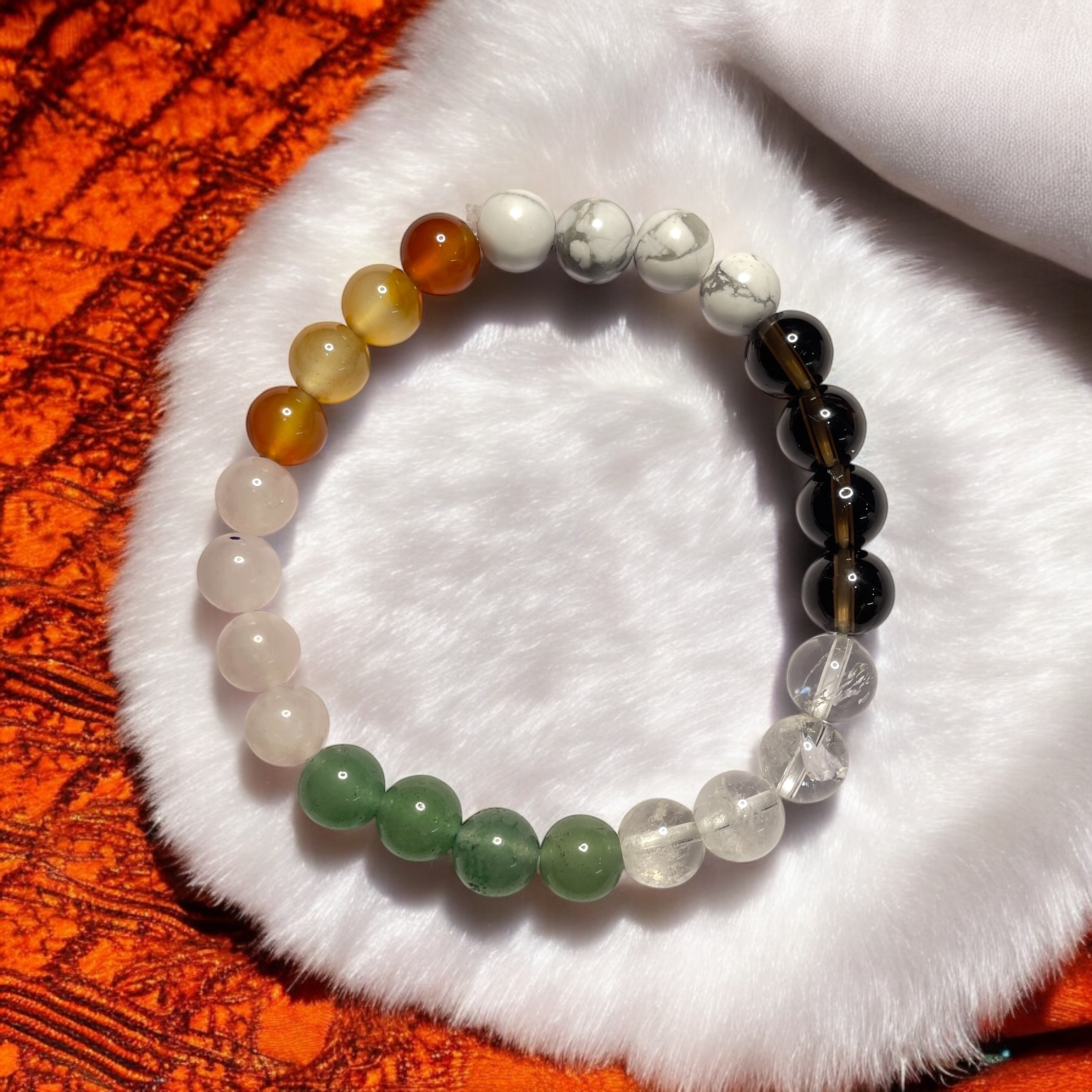 Patience & Tolerance Remedies & Intentions Bracelet Natural Made With Original Crystal Stone for Men Women Boy Girl Unisex 8mm Beads Stretchable Brand :- Rocksmins