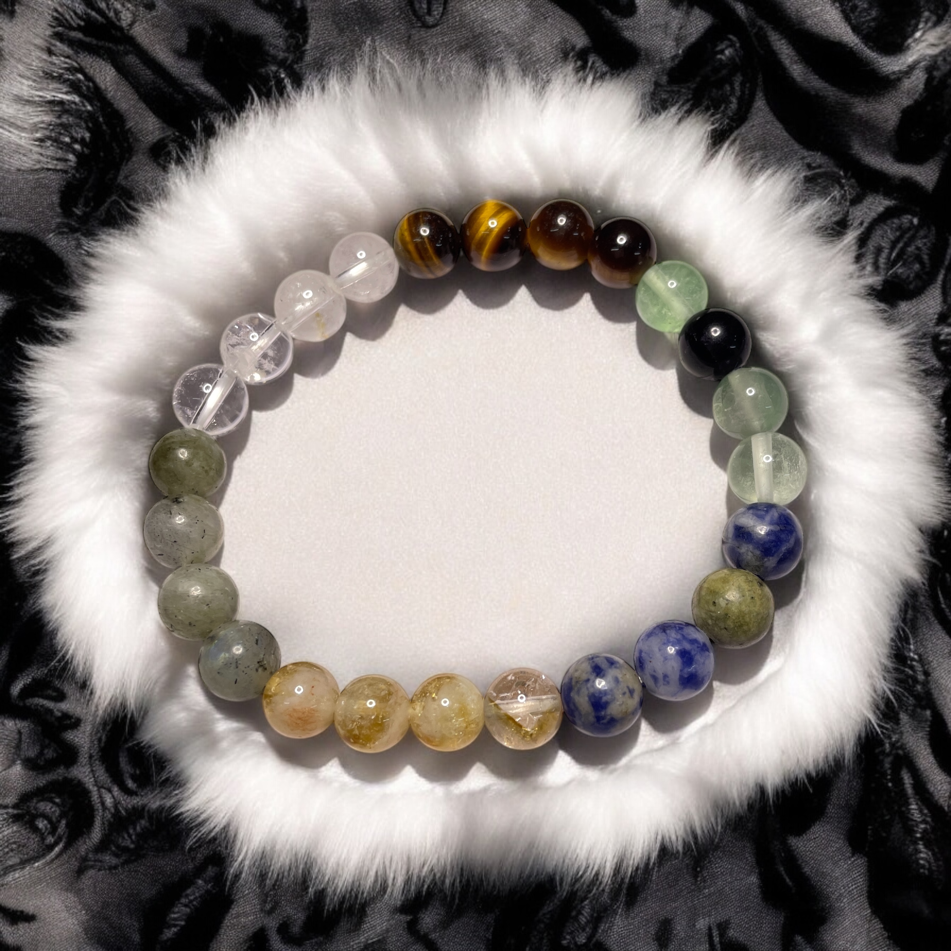 For Leadership Remedies & Intentions Bracelet Natural Made With Original Crystal Stone for Men Women Boy Girl Unisex 8mm Beads Stretchable Brand :- Rocksmins
