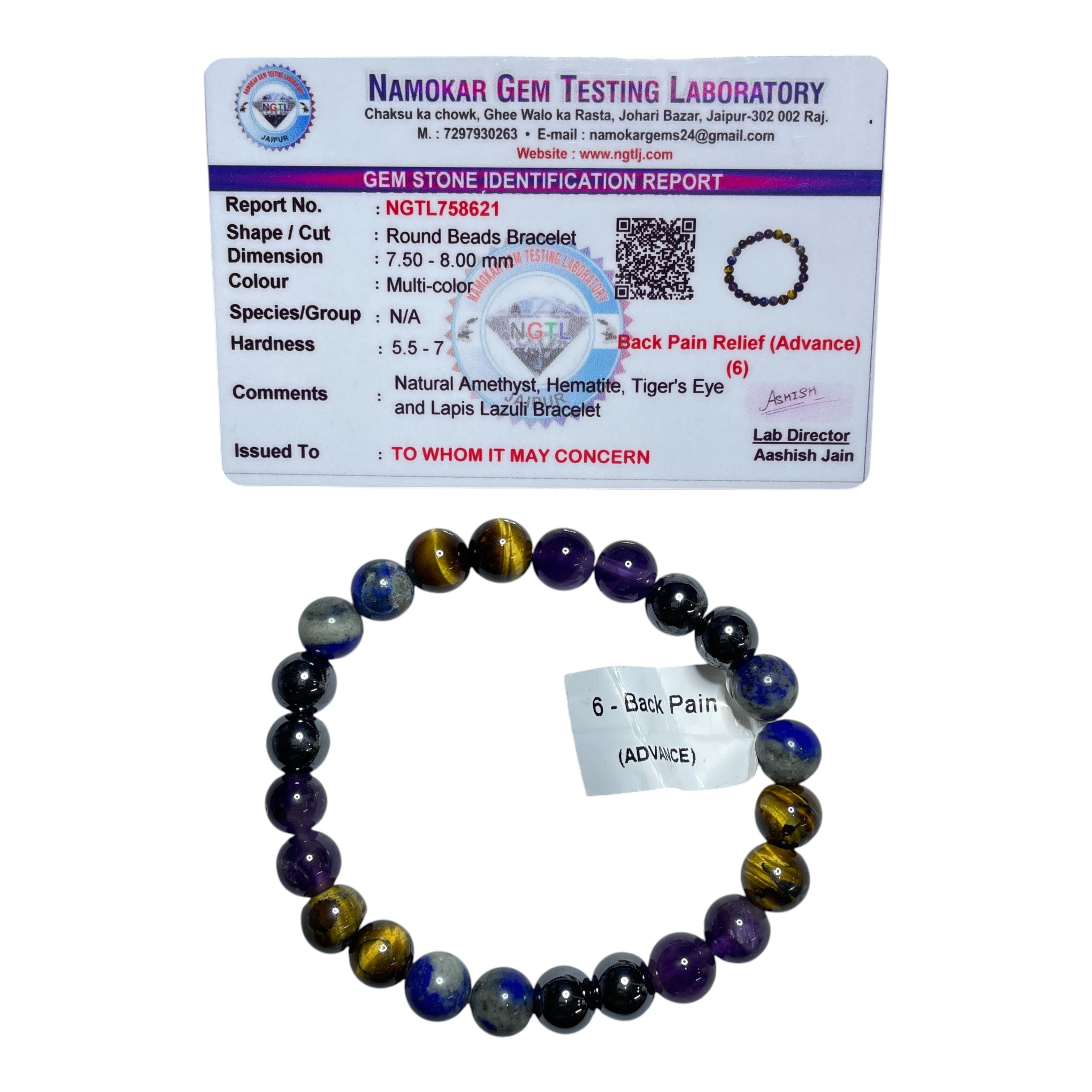 back-pain-relief-advance-remedies--intentions-bracelet-natural-made-with-original-crystal-stone-for-men-women-boy-girl-unisex-8mm-beads-stretchable-brand---rocksmins