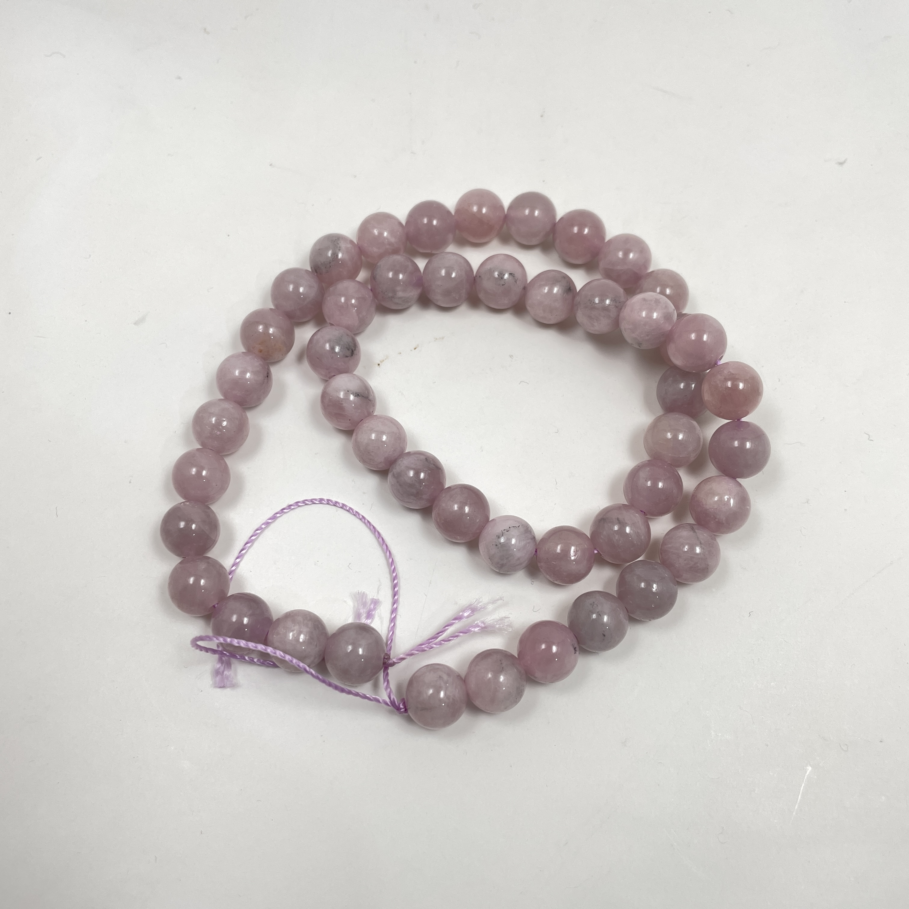 Kunzite Pink Crystal Jaap Mala - 108+1 Beads 8 mm Beads for Pooja, Astrology for Wearing in Neck/Holding for Men Women Boys Girls