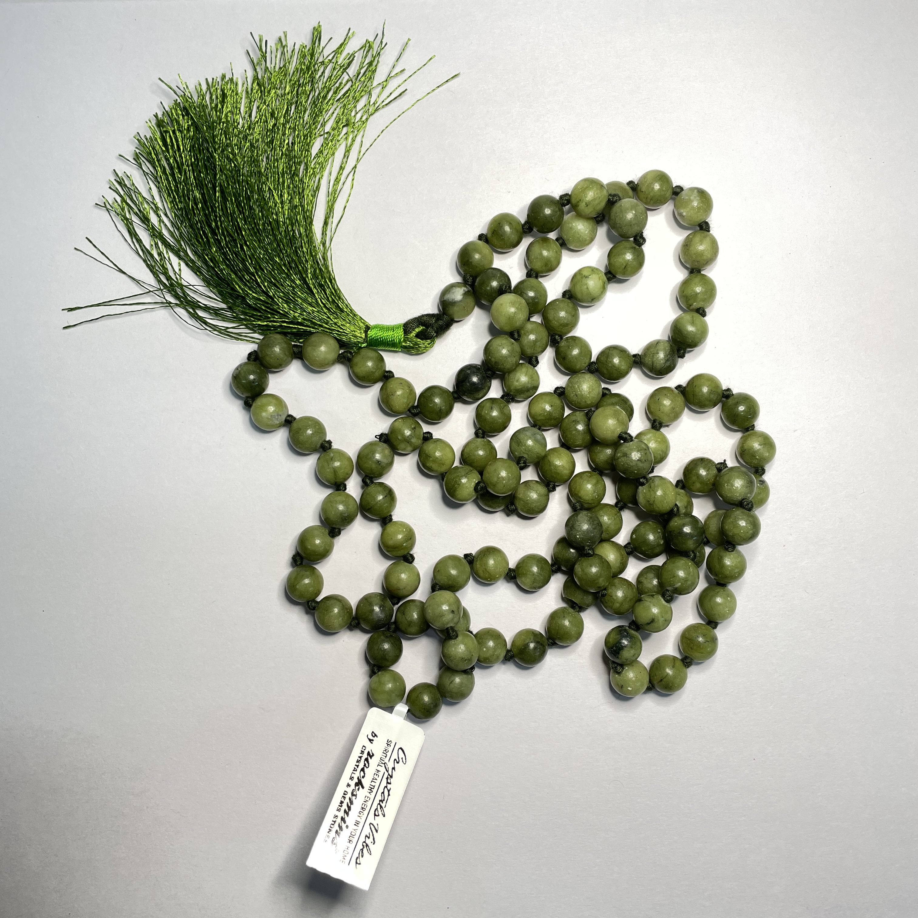 Vessonite Crystal Mala 108+1 Beads 8 mm Beads for Pooj Astrology for Wearing in Neck/Holding for Men Women Boys Girls